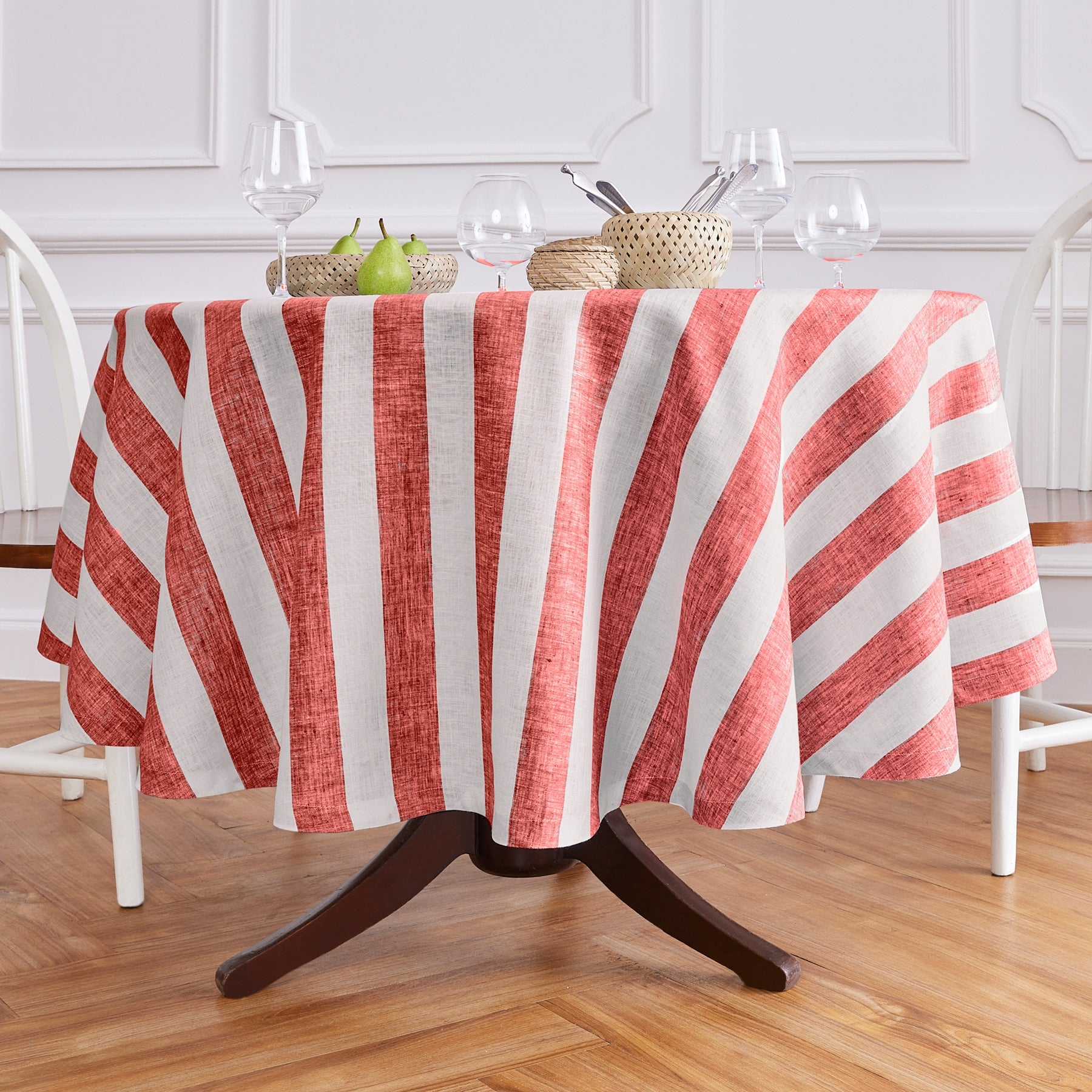 Cabana Stripe Round Tablecloth
