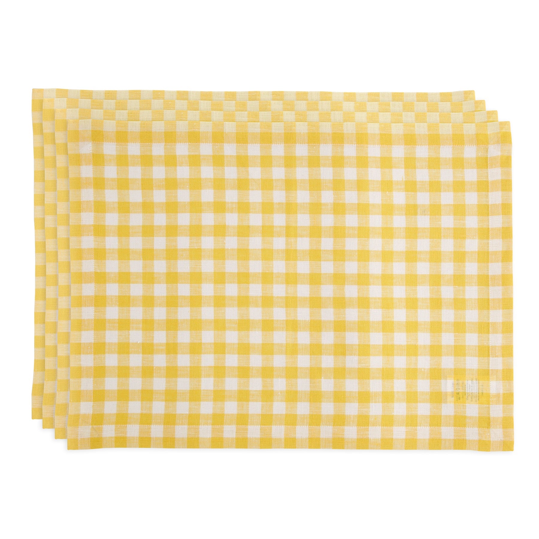 Gingham Placemats, Set of 4