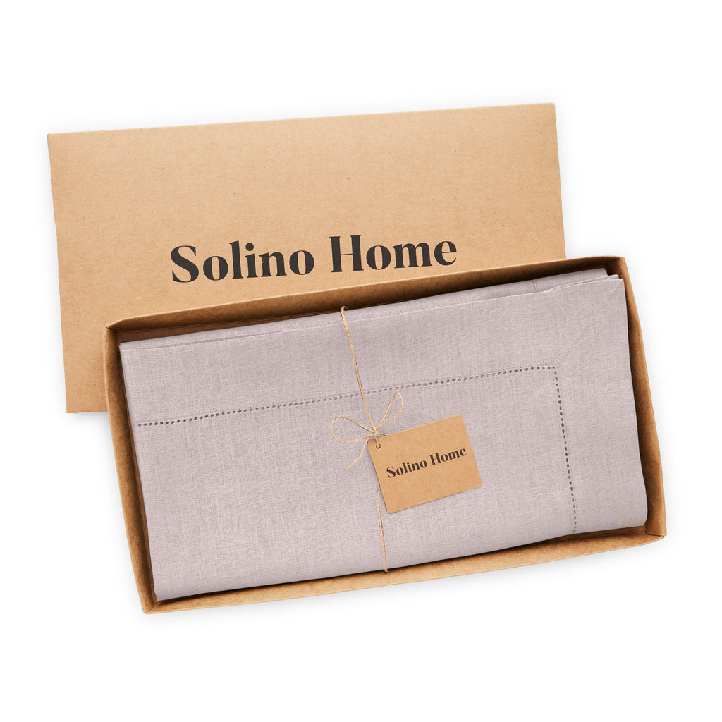 Classic Hemstitch Table Throw