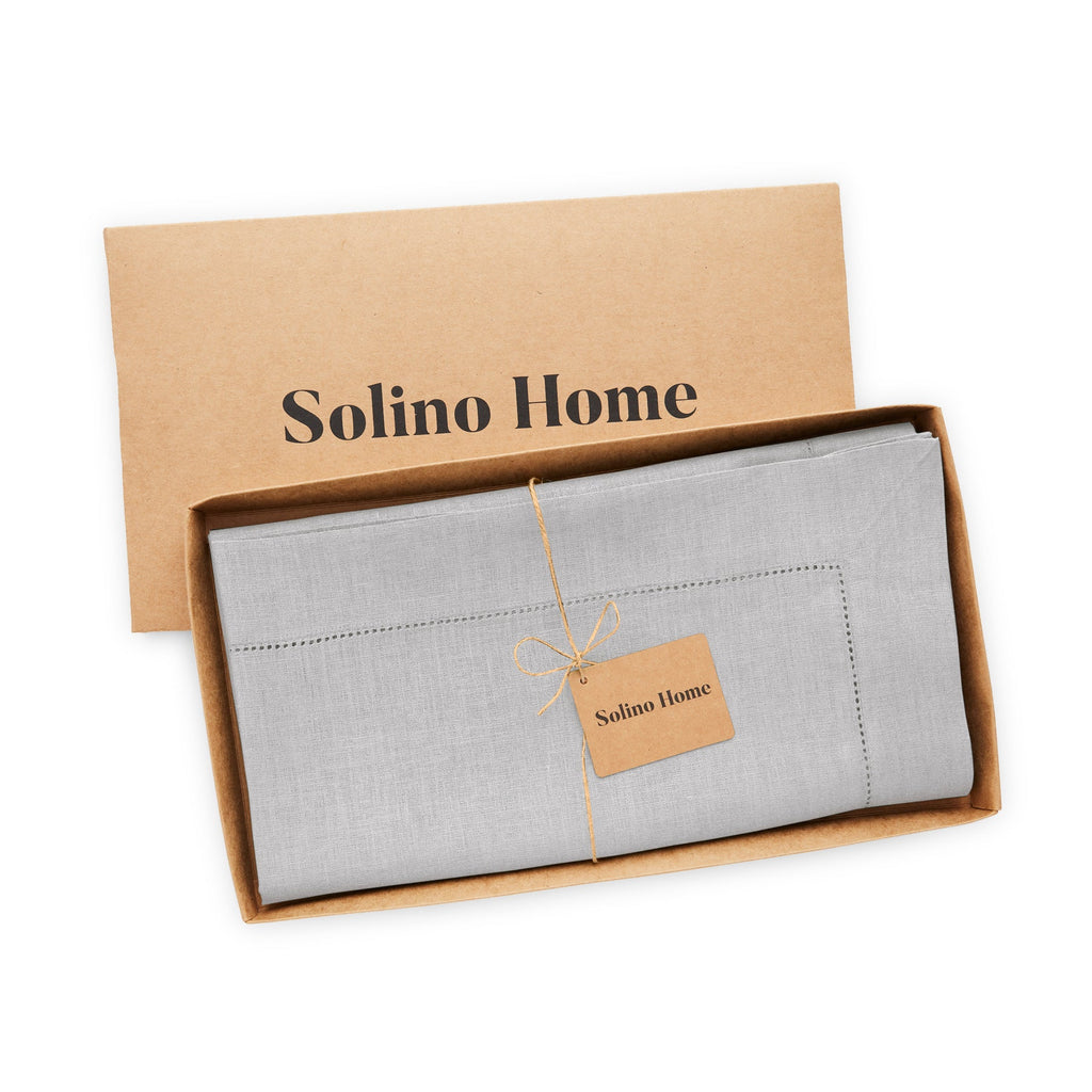 Classic Hemstitch Table Throw