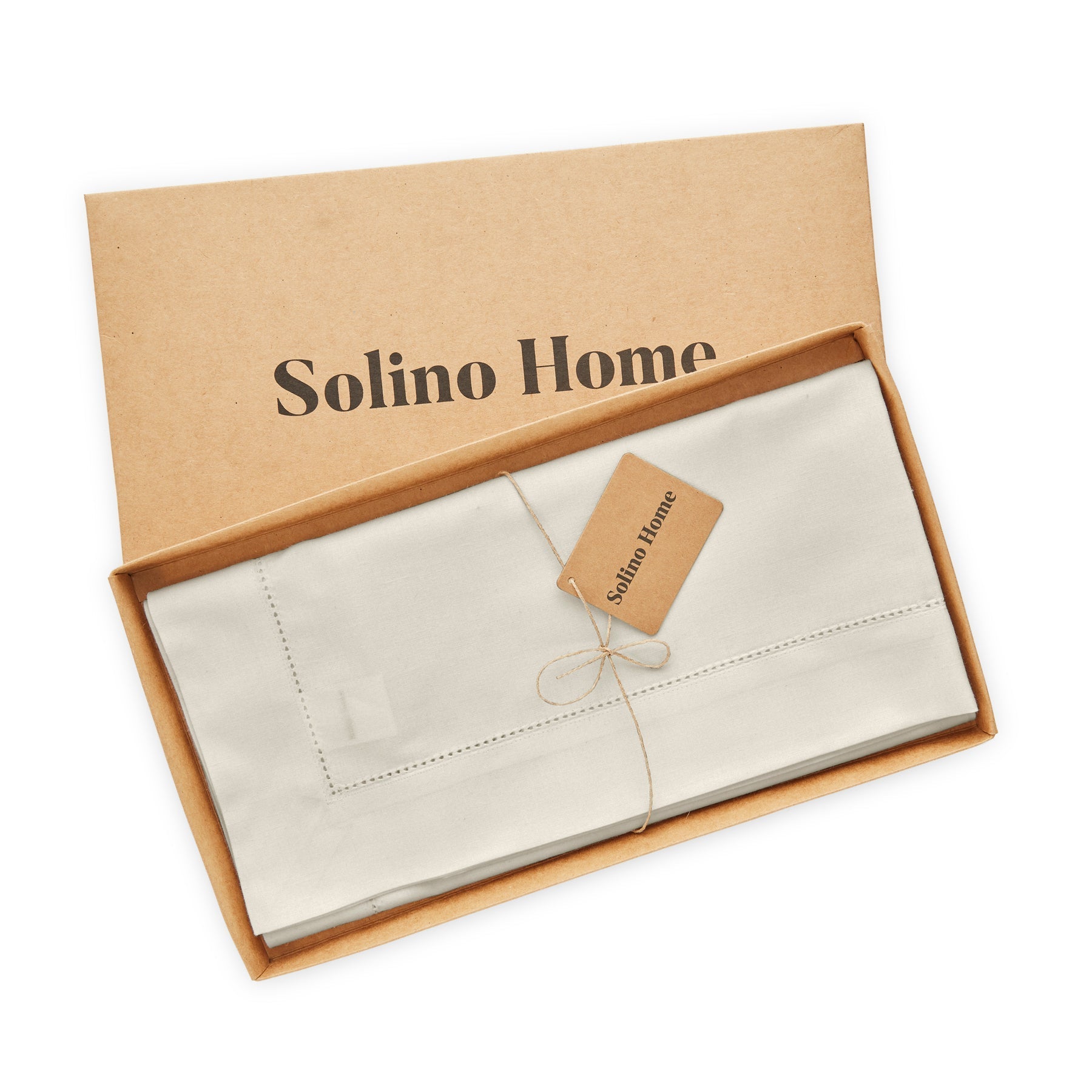 Cotton Linen Hemstitch Tablecloth