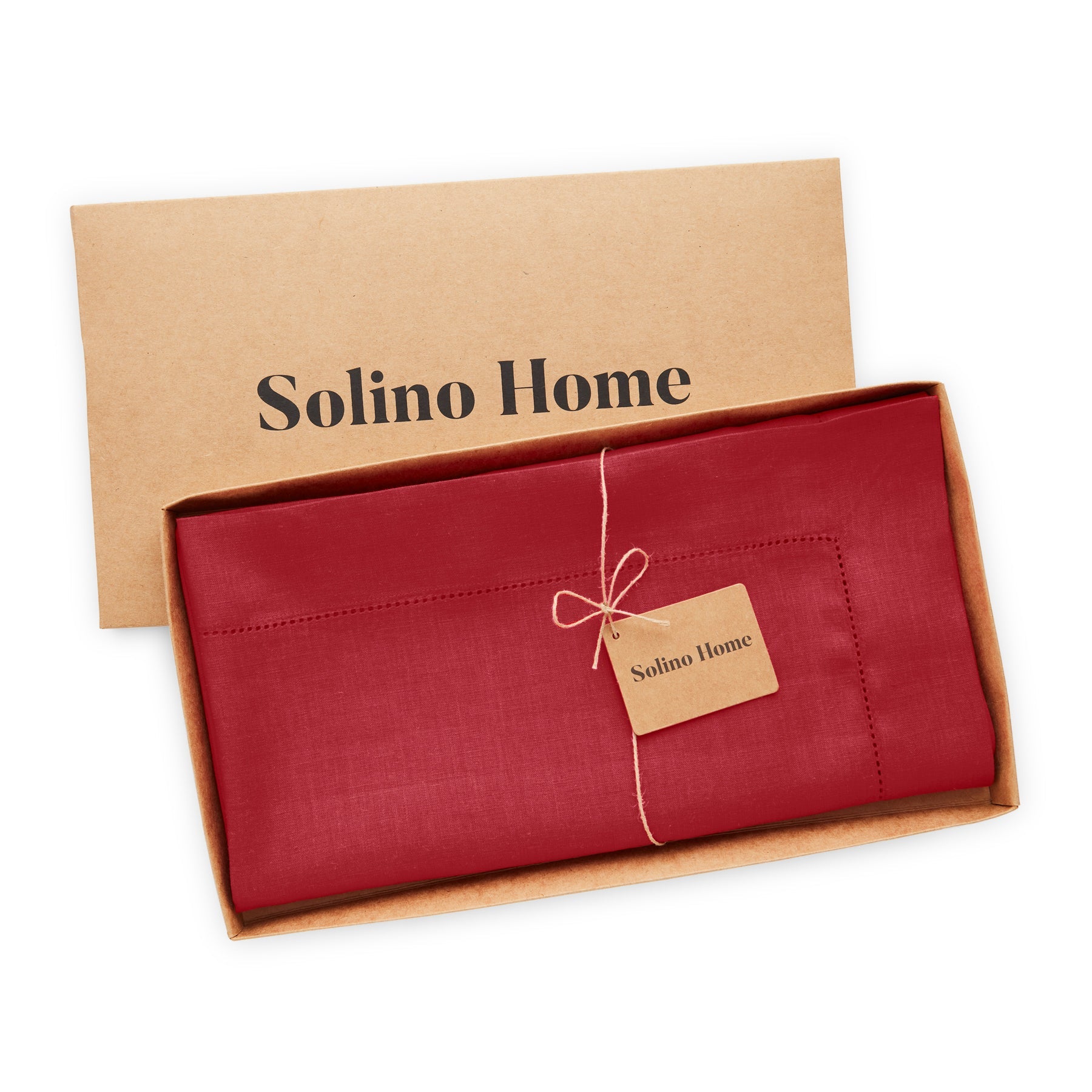 Classic Hemstitch Table Throw