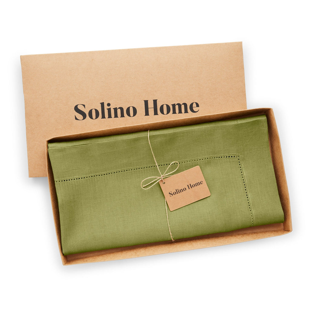 Classic Hemstitch Table Throw