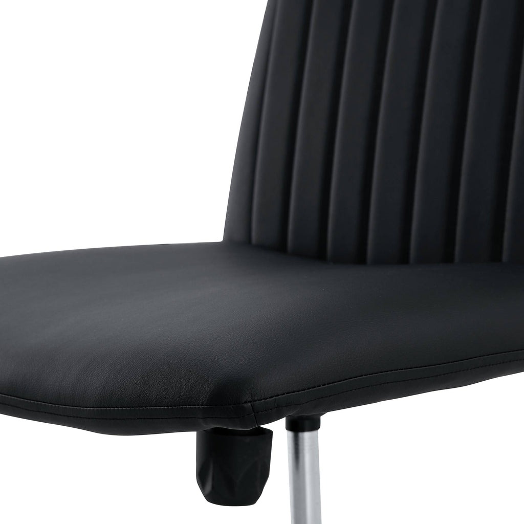 Black High Grade Pu Material. Home Computer Chair Office Chair Adjustable 360 ° Swivel Cushion Chair