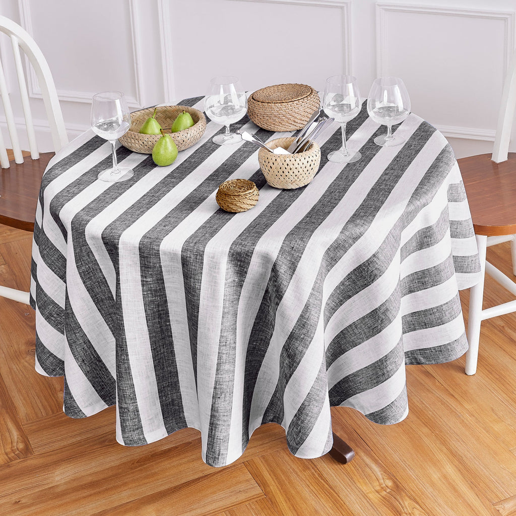 Cabana Stripe Round Tablecloth