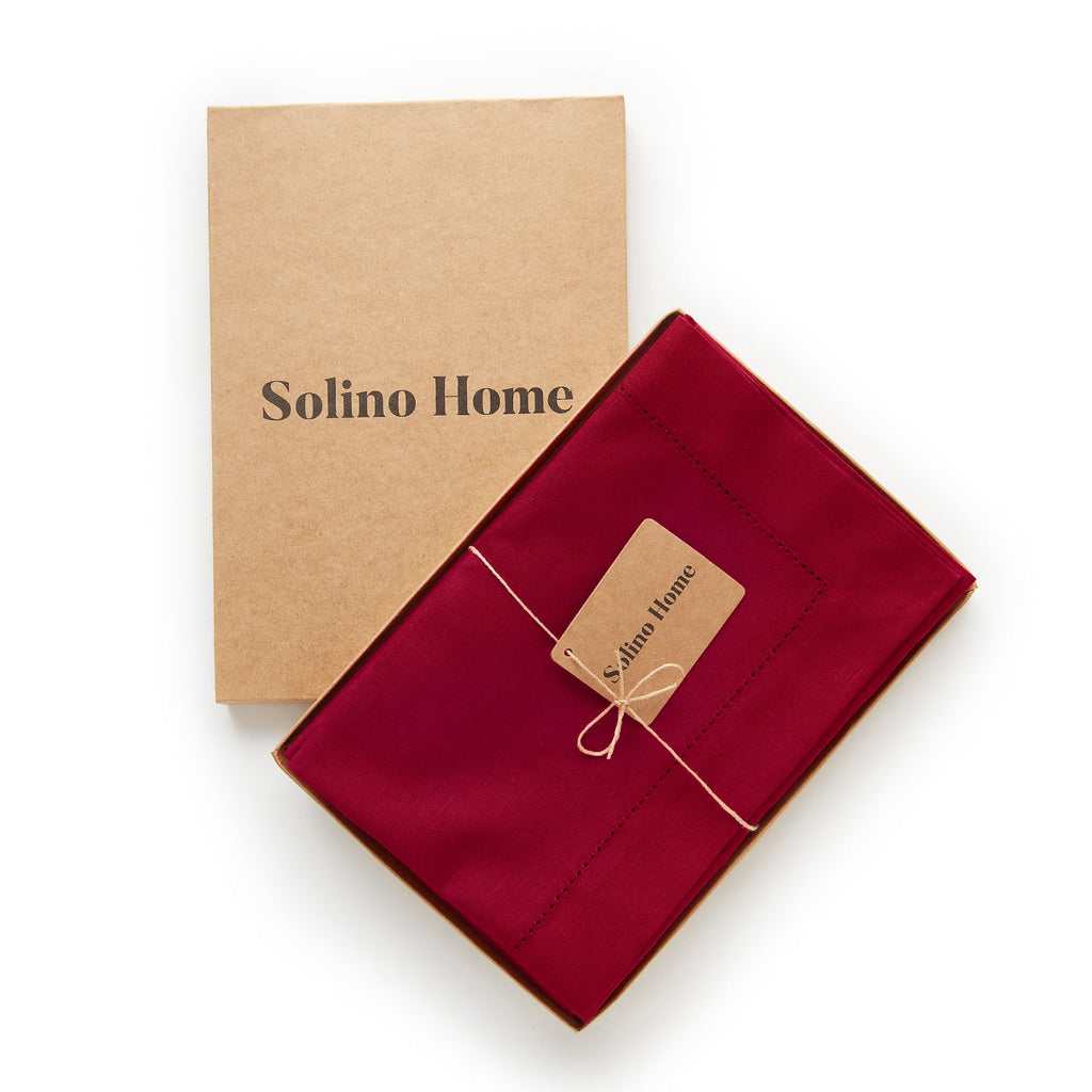 Cotton Linen Hemstitch Napkins