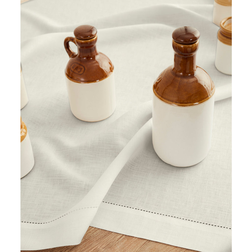 Classic Hemstitch Table Throw