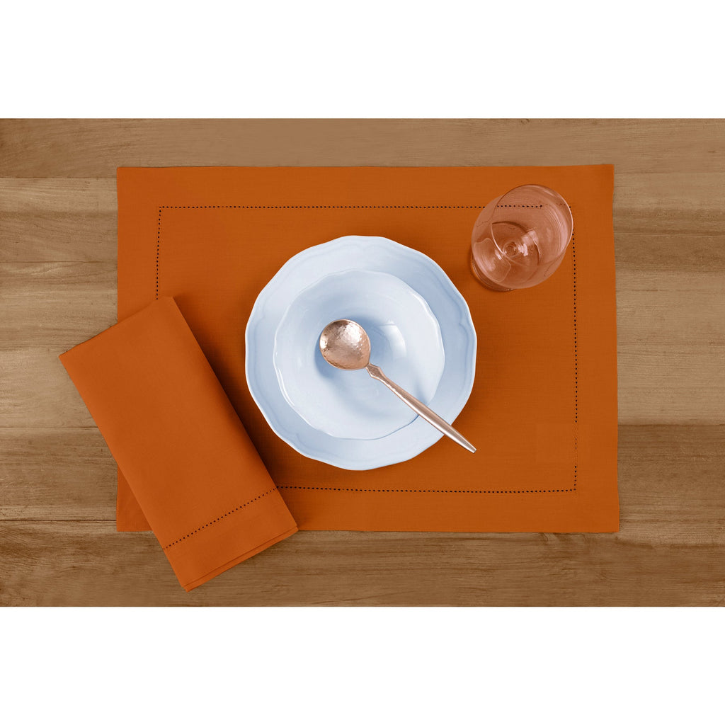 Cotton Linen Hemstitch Placemats