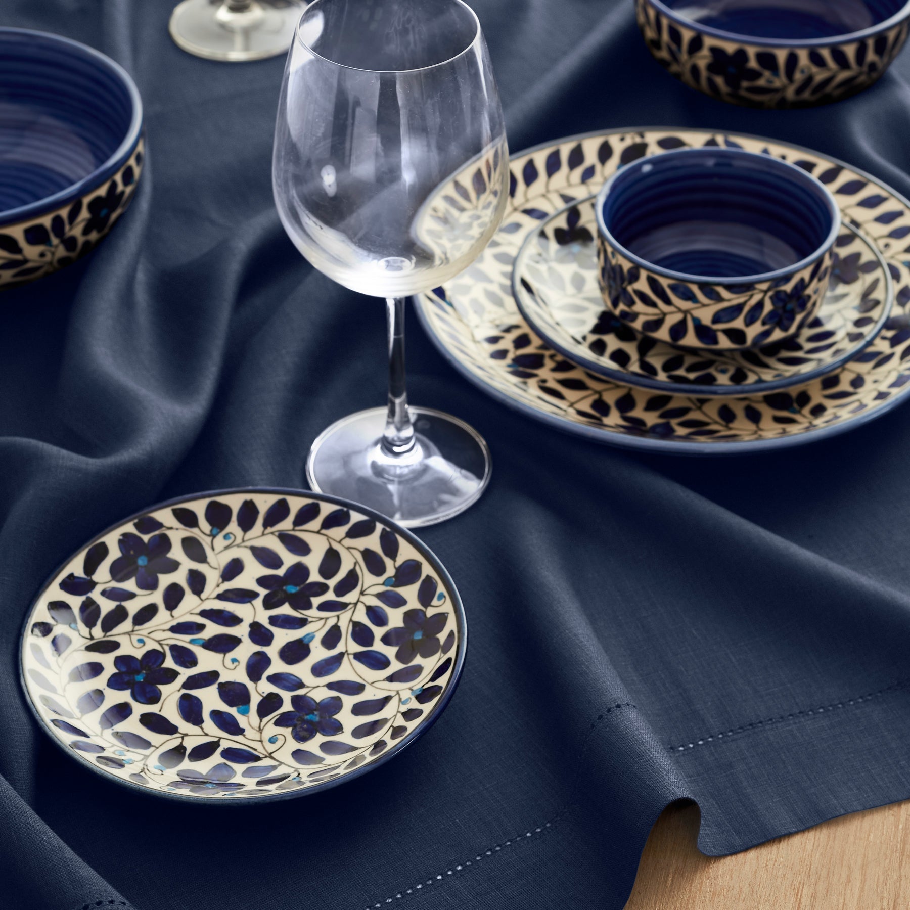 Classic Hemstitch Table Throw