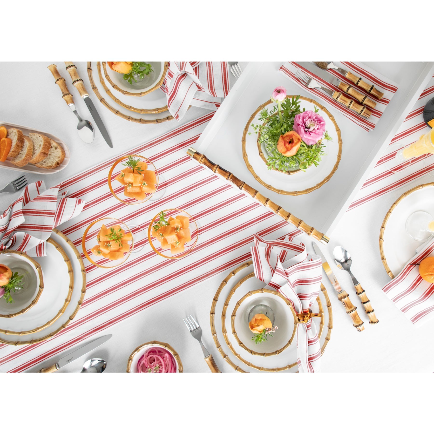 Capri Ticking Stripe Table Runner