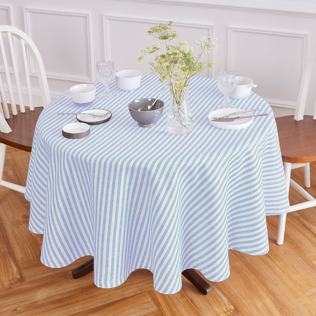 Amalfi Stripe Round Tablecloth