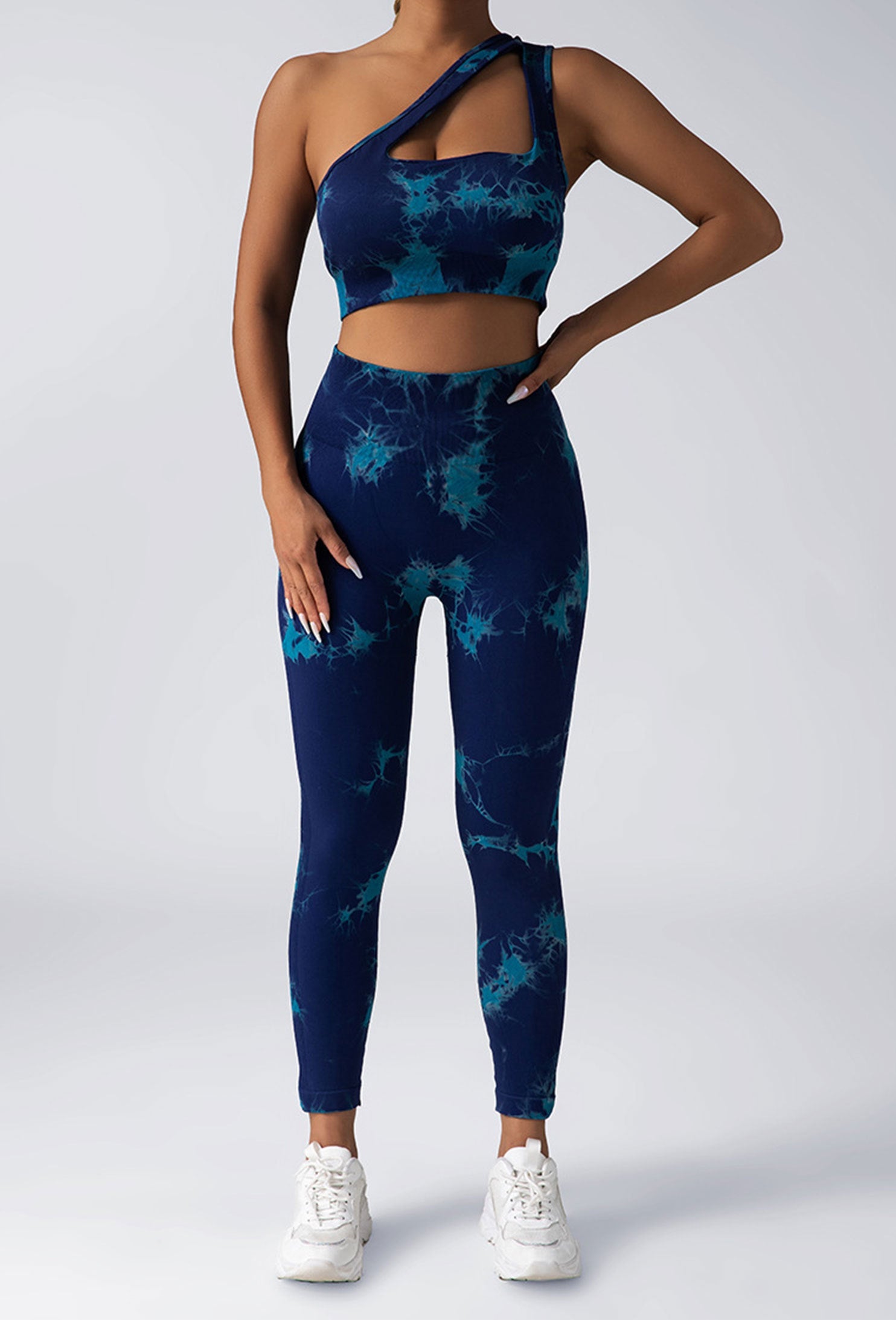 Women Scrunch Workout Leggings Butt Lifting High Waisted Yoga Pants - Seamless Tie Dye Booty Gym Tights