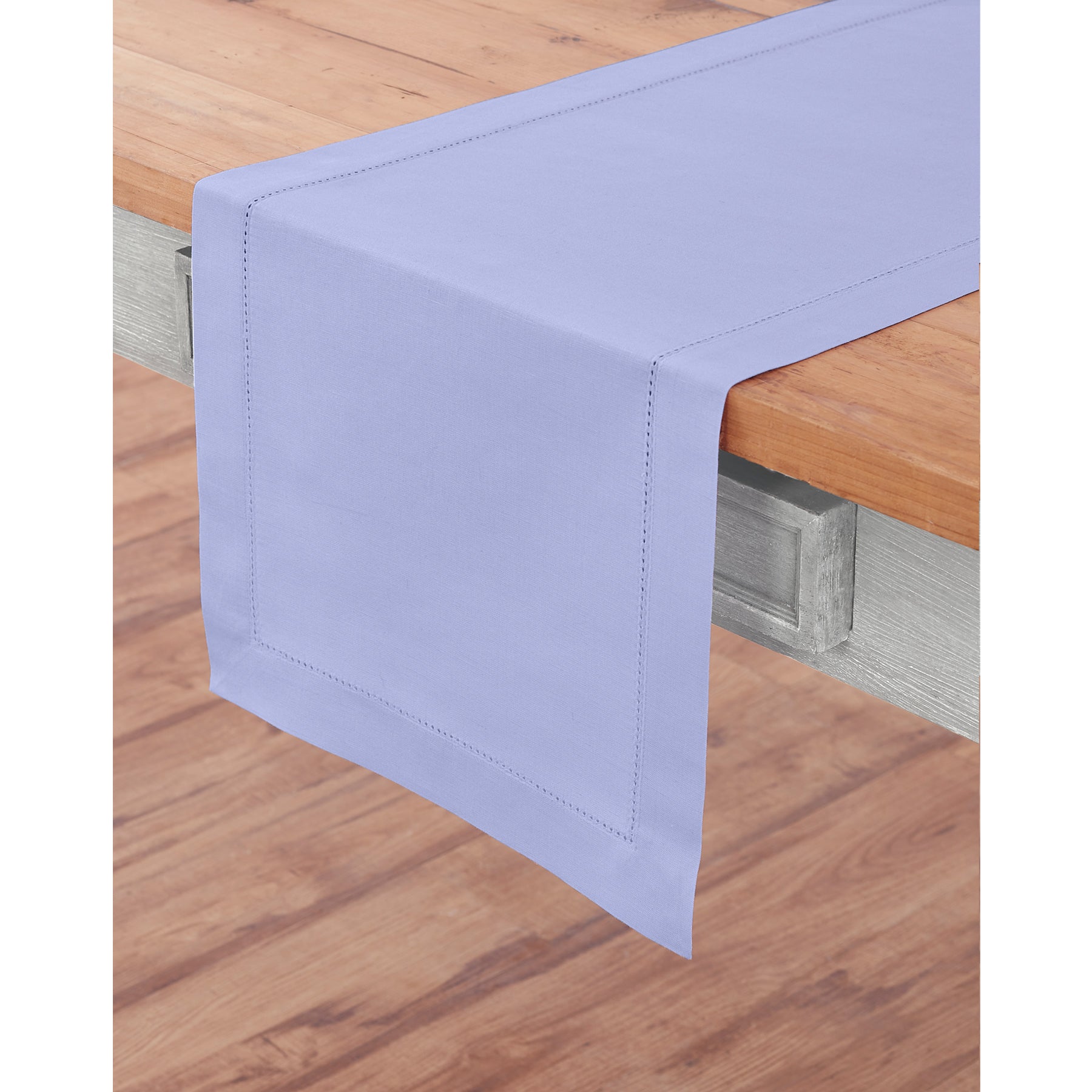 Cotton Linen Hemstitch Table Runner