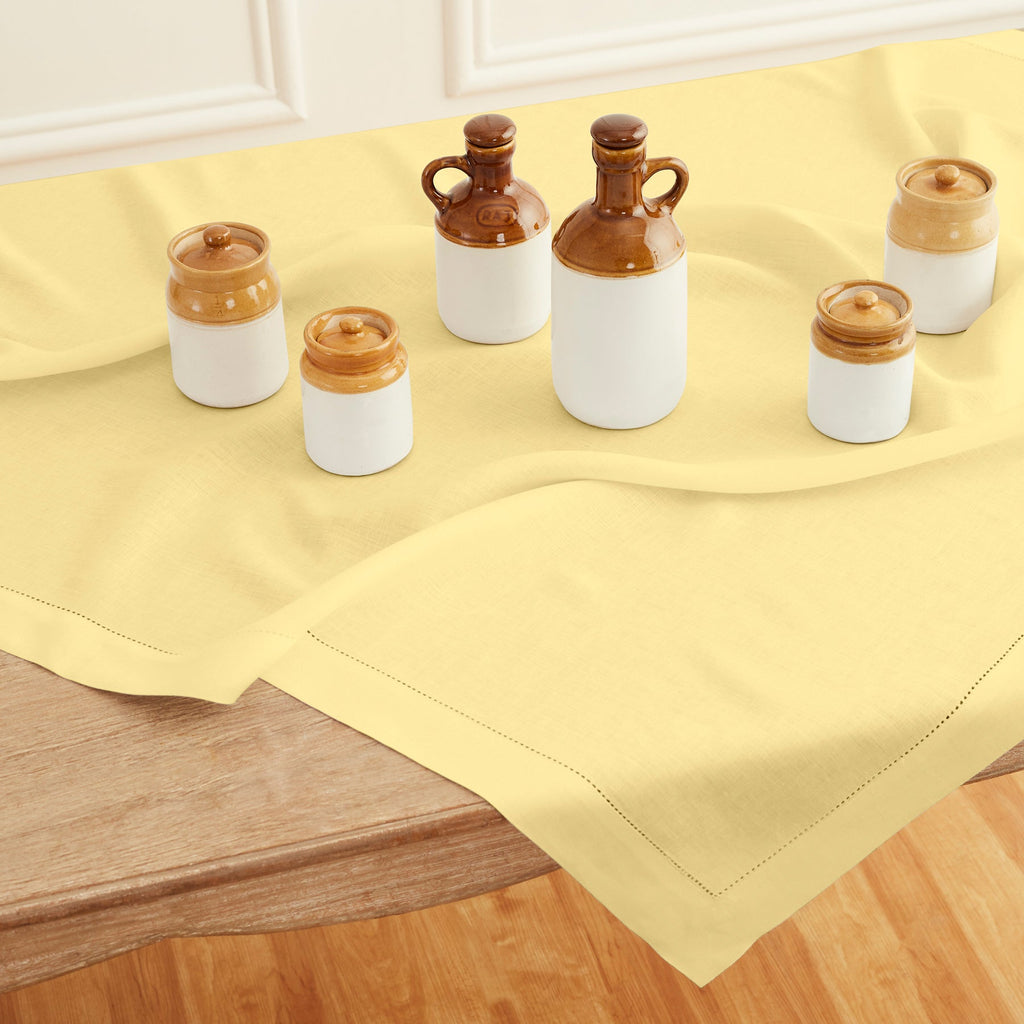 Classic Hemstitch Table Throw