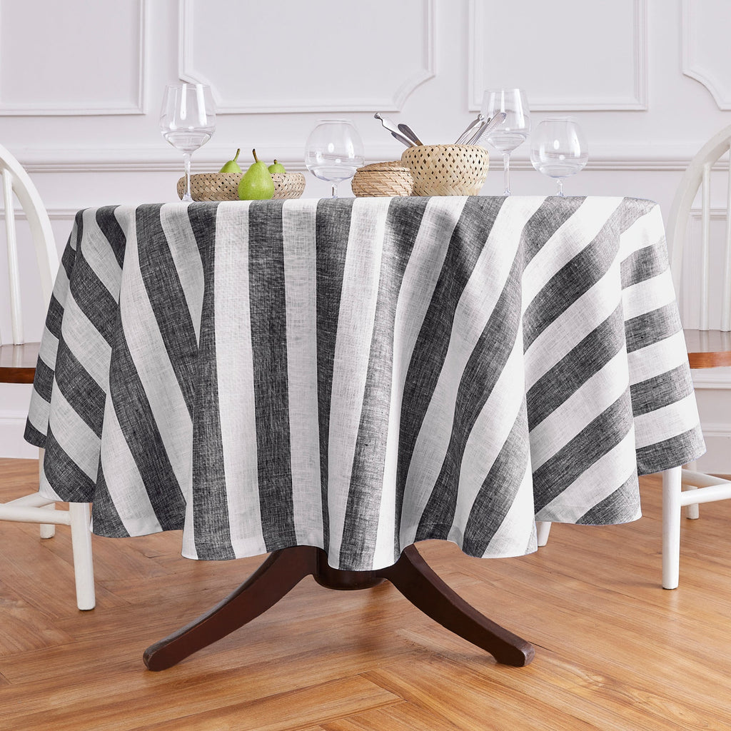 Cabana Stripe Round Tablecloth
