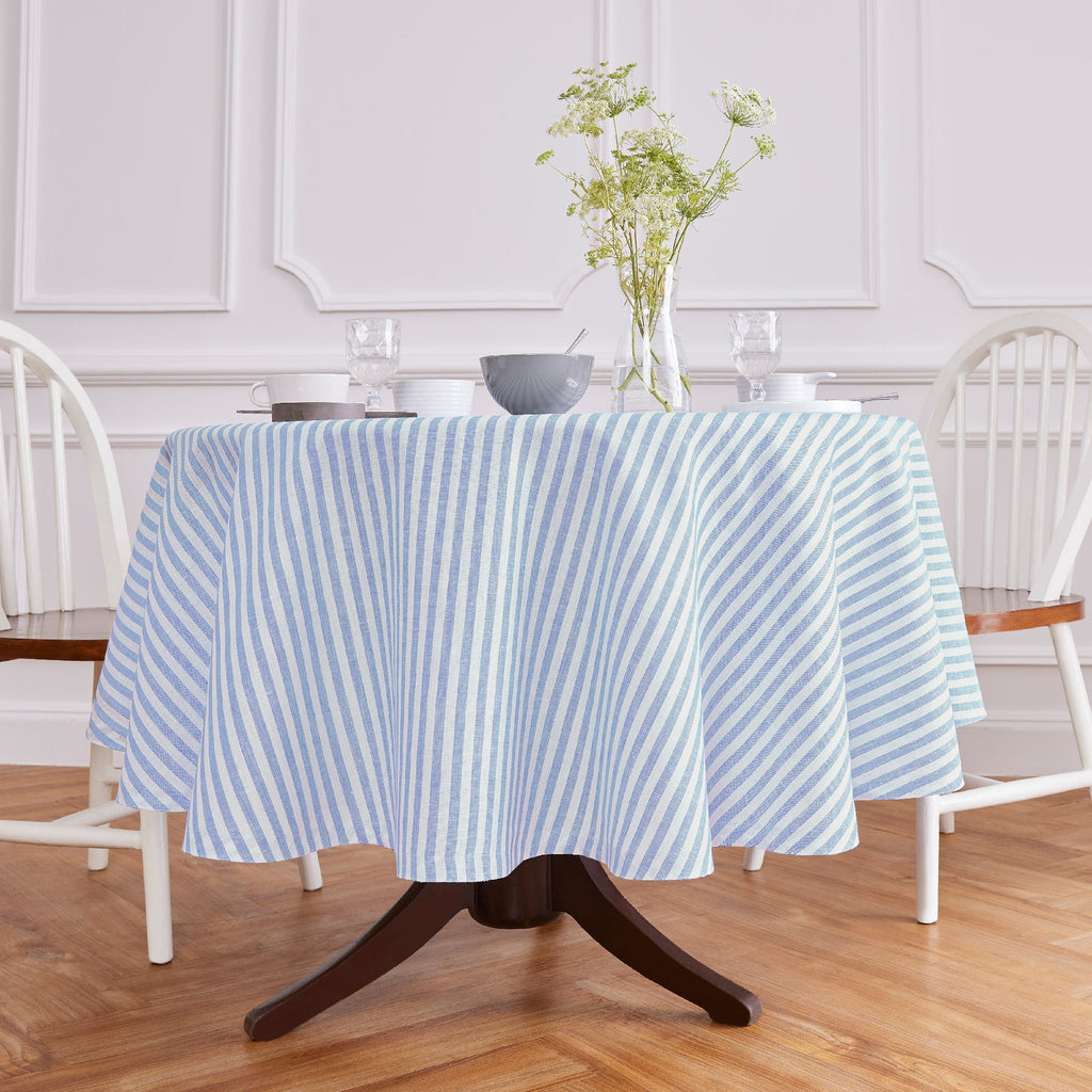 Amalfi Stripe Round Tablecloth