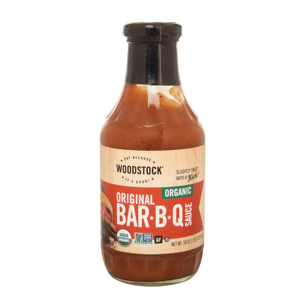 Woodstock Organic BBQ Sauce - Case of 12 - 18 oz.