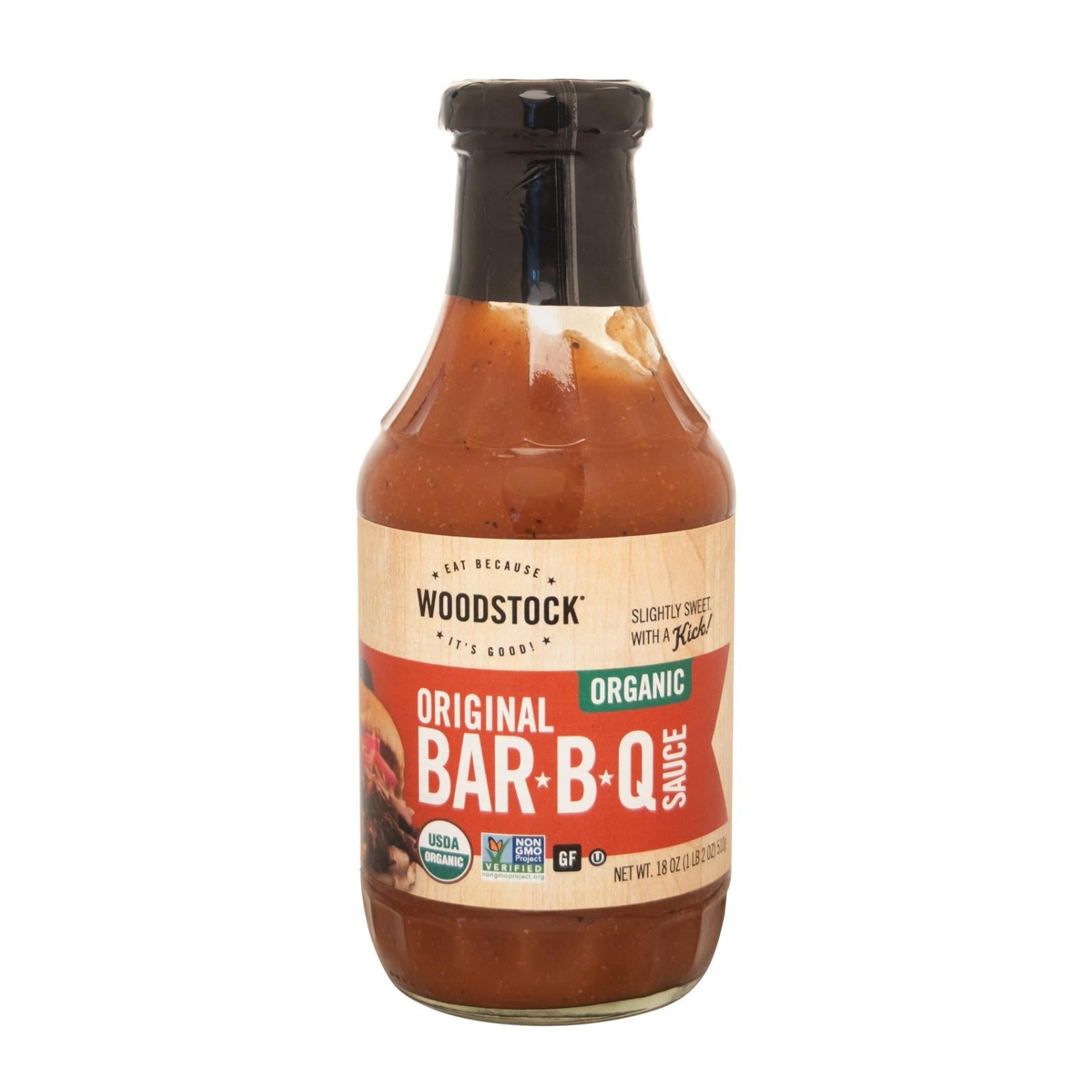 Woodstock Organic BBQ Sauce - Case of 12 - 18 oz.