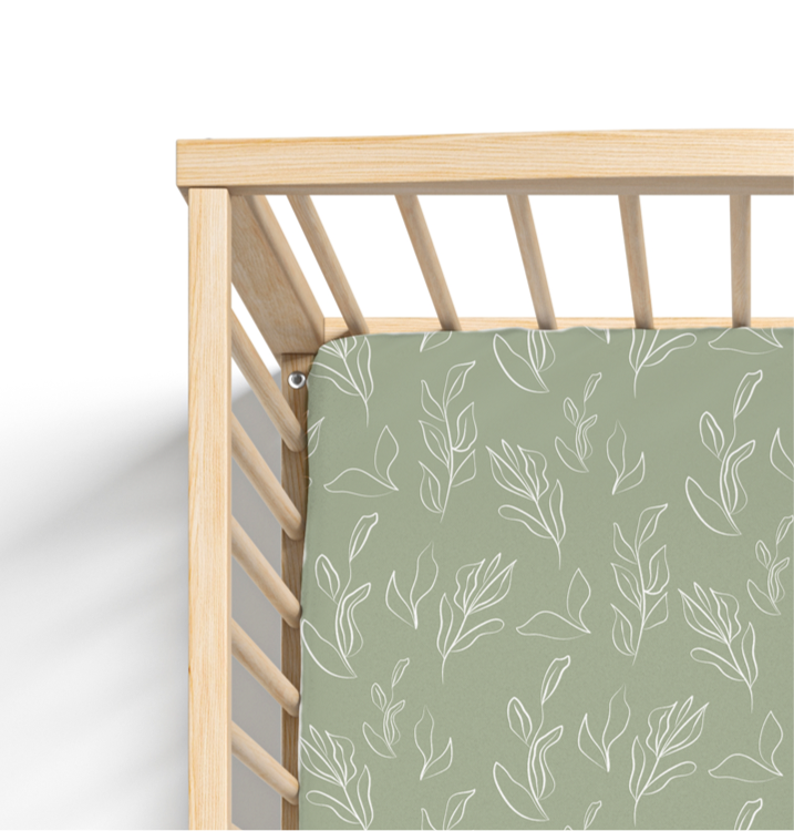 Organic Natural Oasis Willow Bamboo Blend Crib Sheet