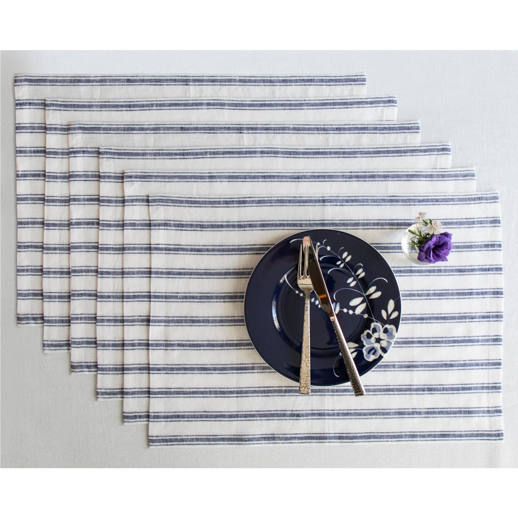 Capri Ticking Stripe Placemats