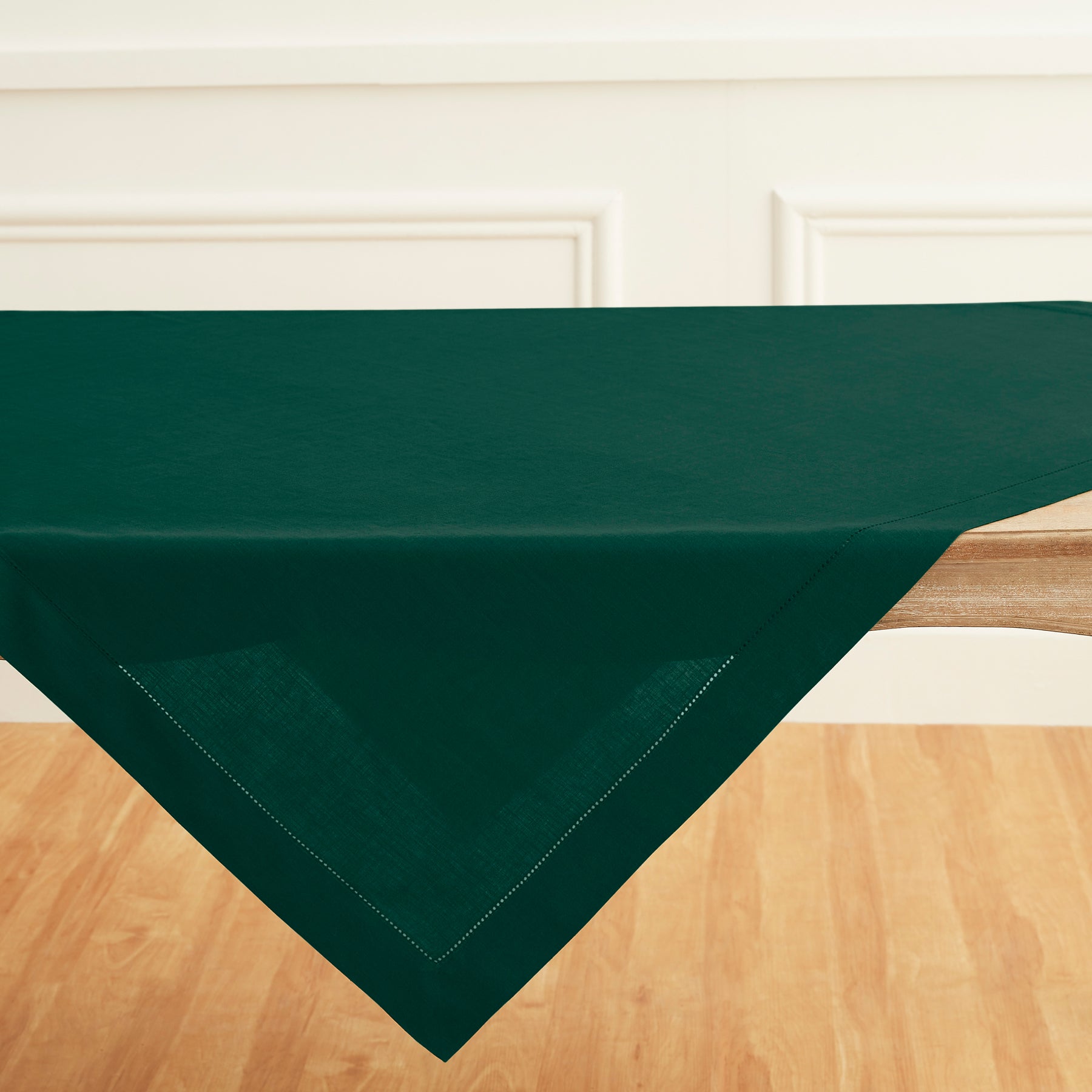 Classic Hemstitch Table Throw