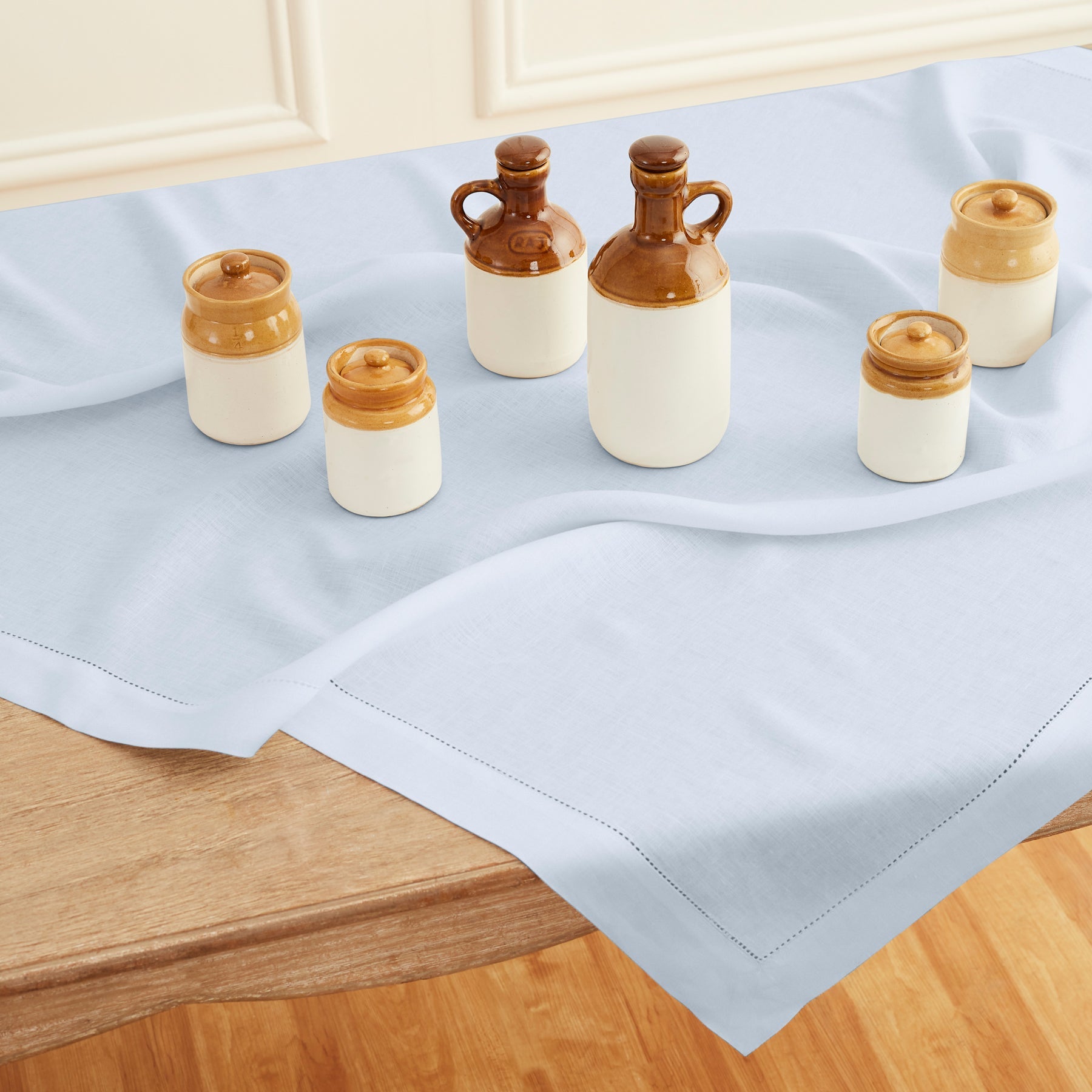 Classic Hemstitch Table Throw