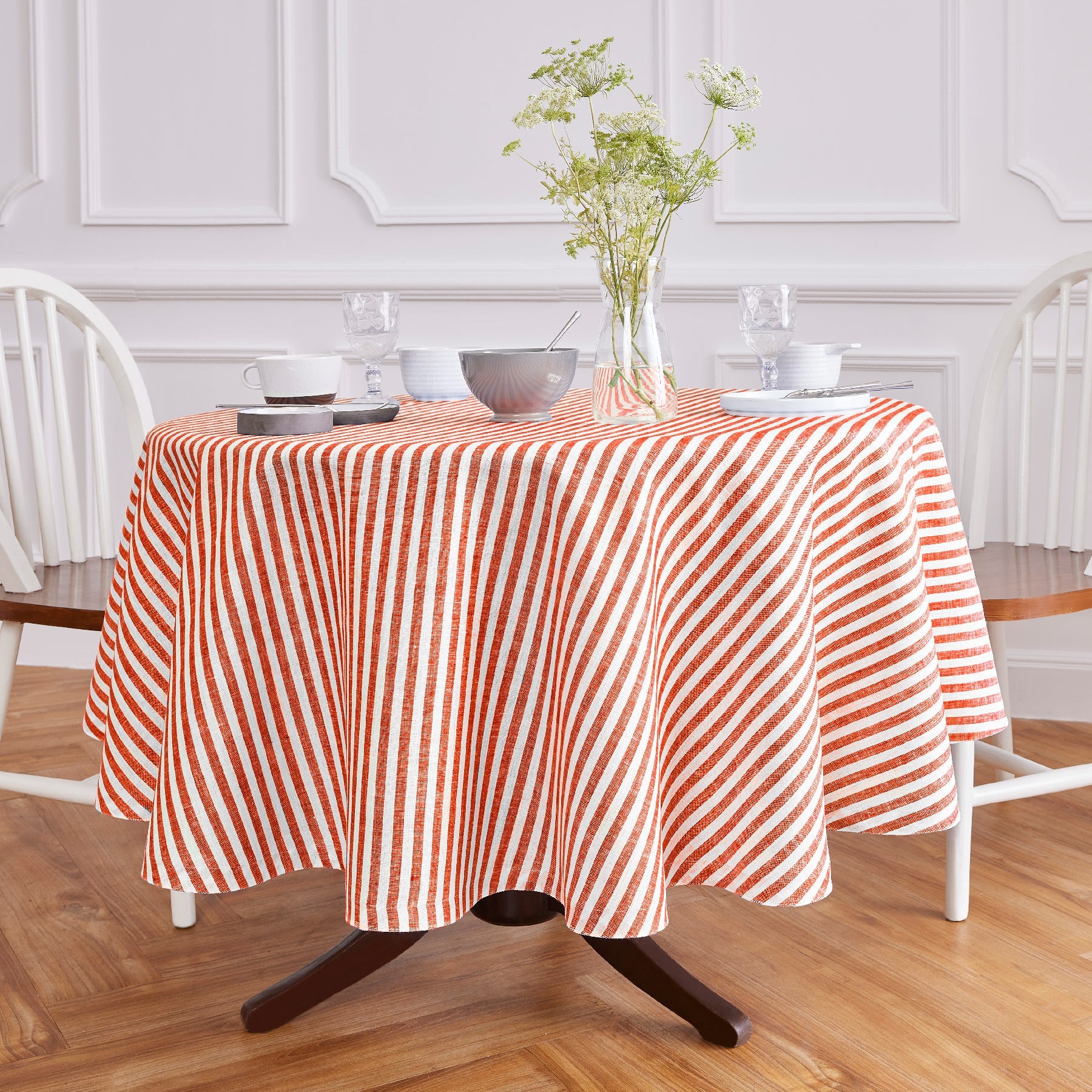 Amalfi Stripe Round Tablecloth