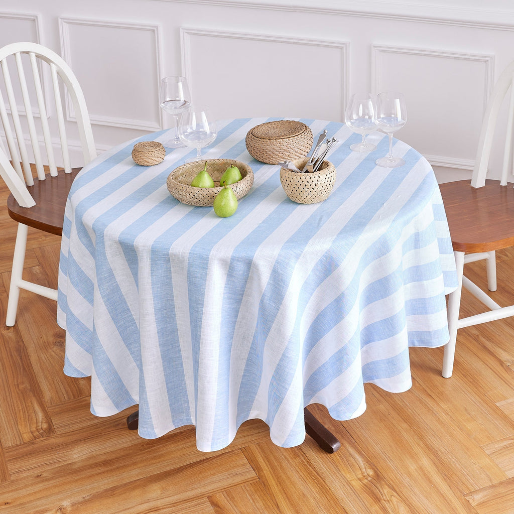 Cabana Stripe Round Tablecloth
