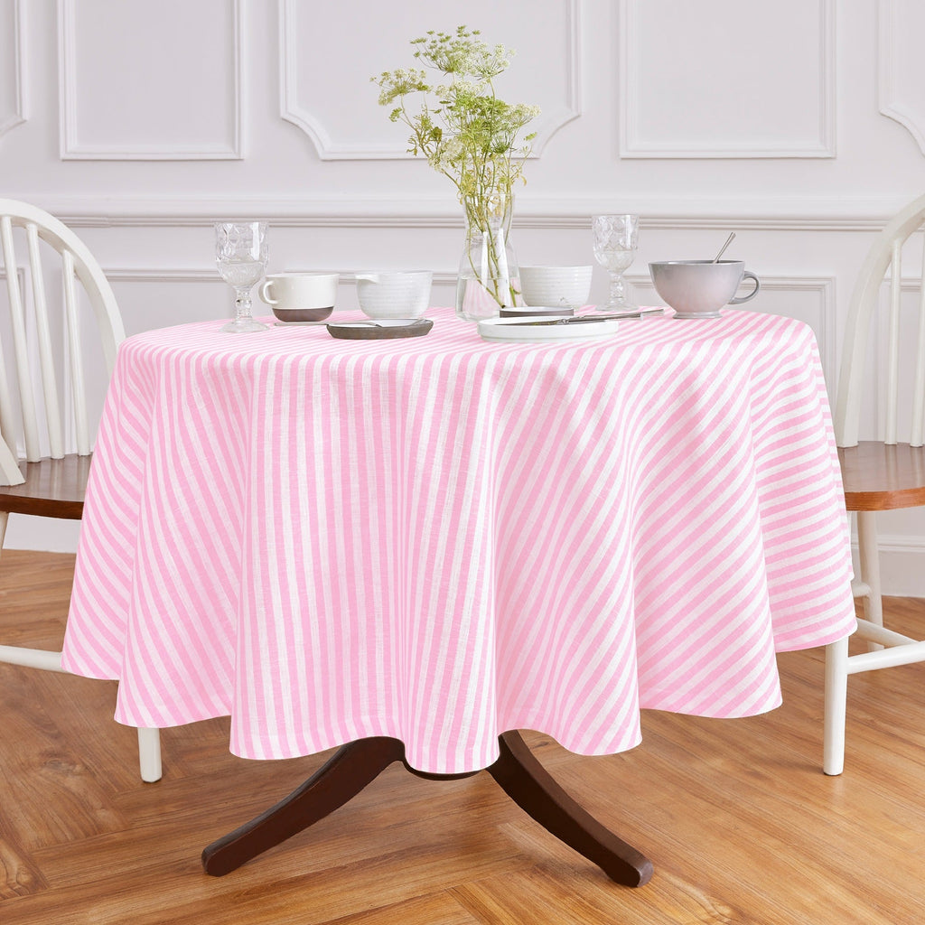 Amalfi Stripe Round Tablecloth