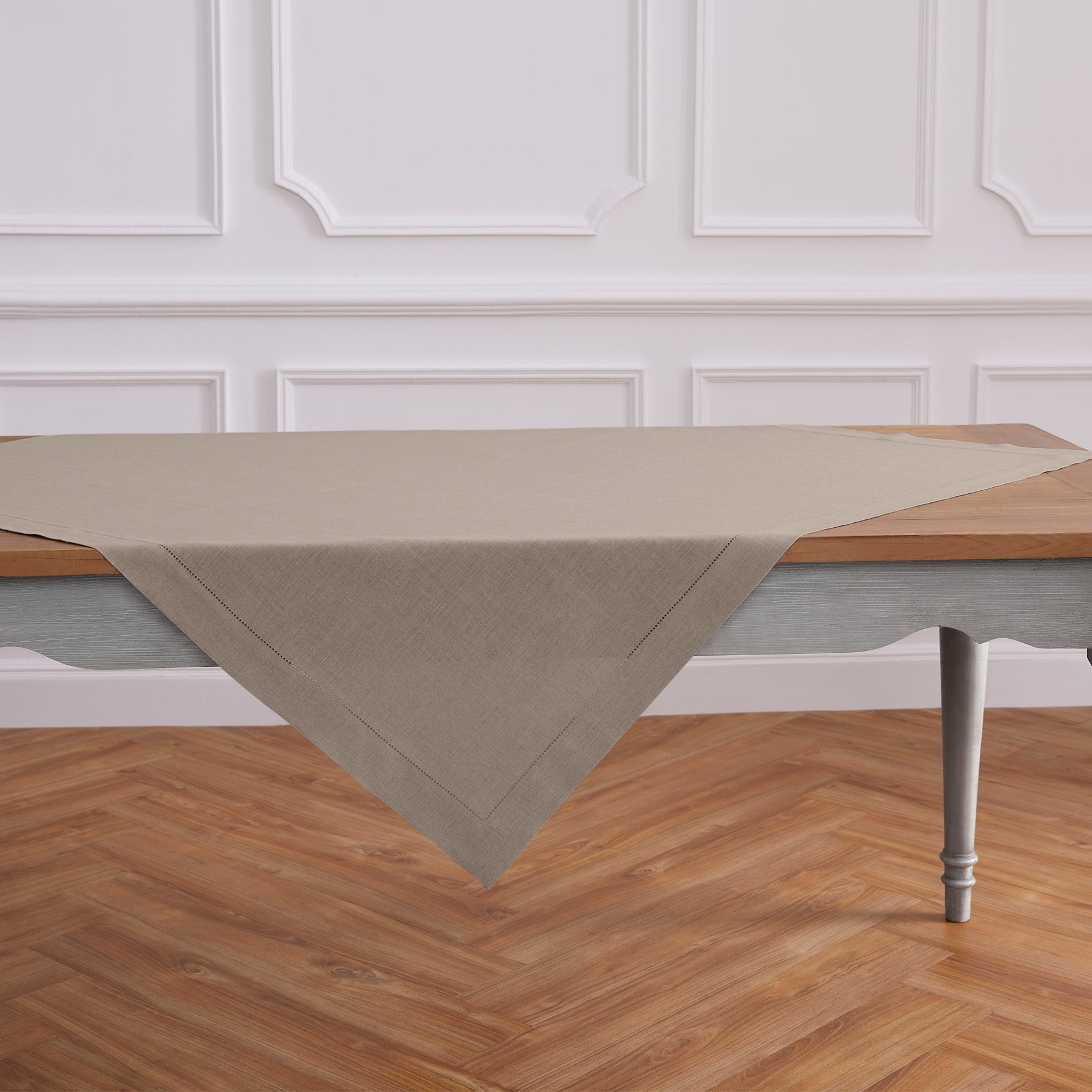Classic Hemstitch Table Throw