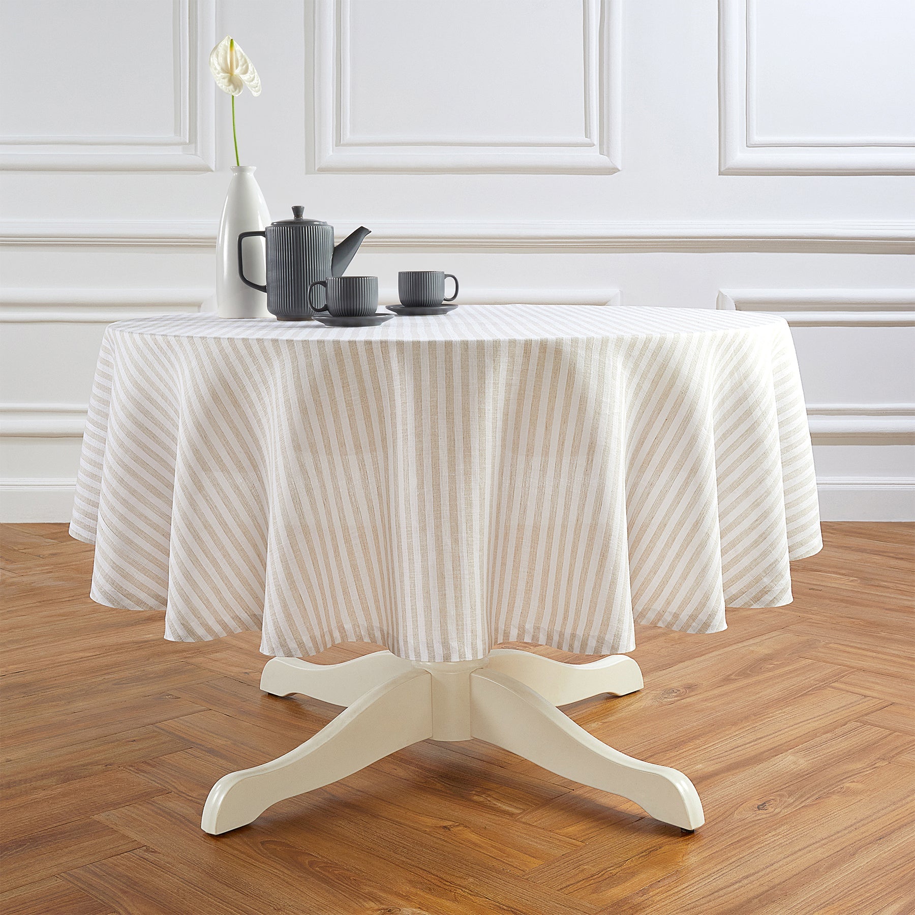 Amalfi Stripe Round Tablecloth