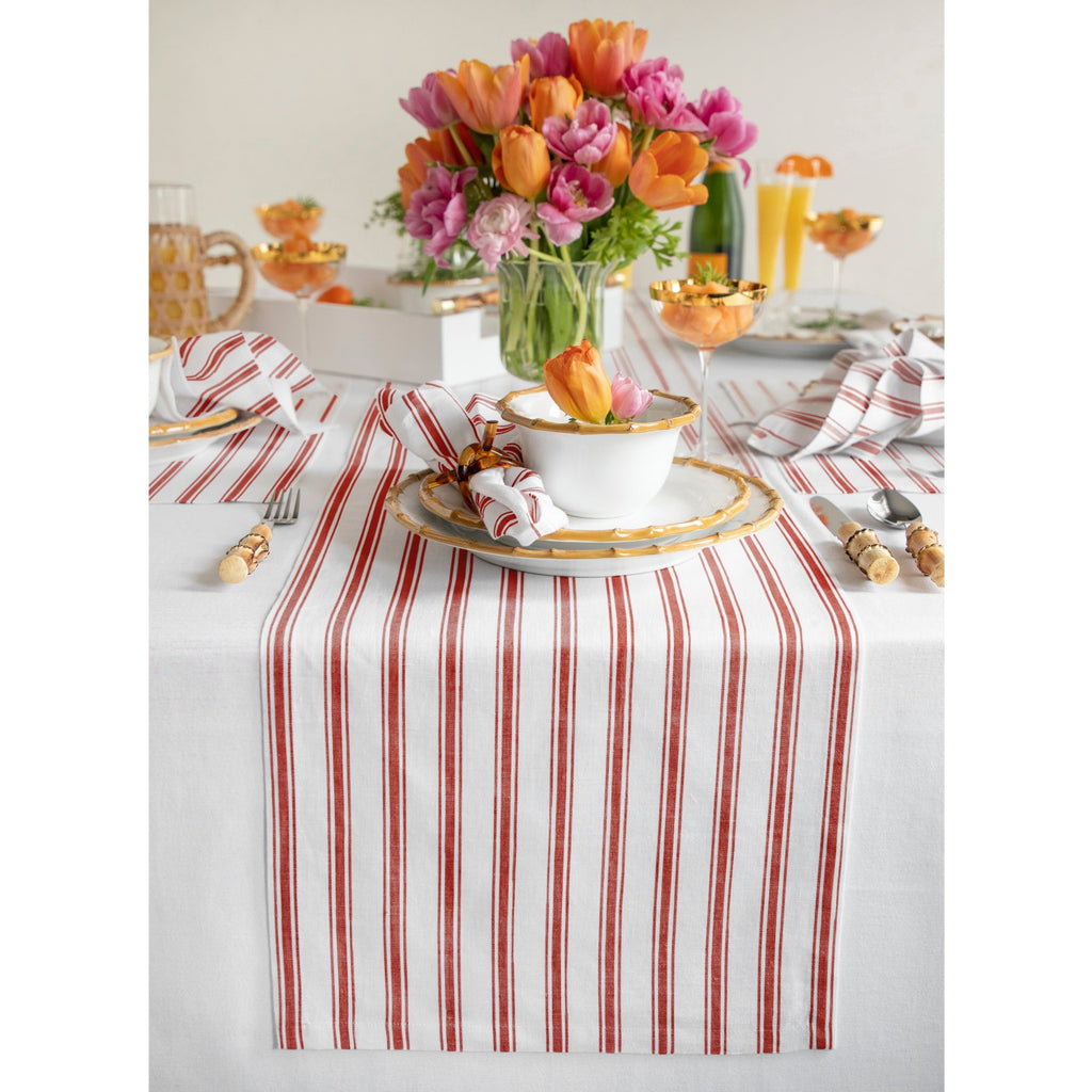 Capri Ticking Stripe Table Runner