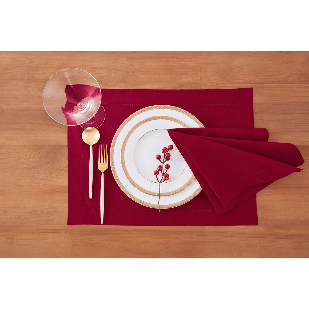 Cotton Linen Hemstitch Placemats