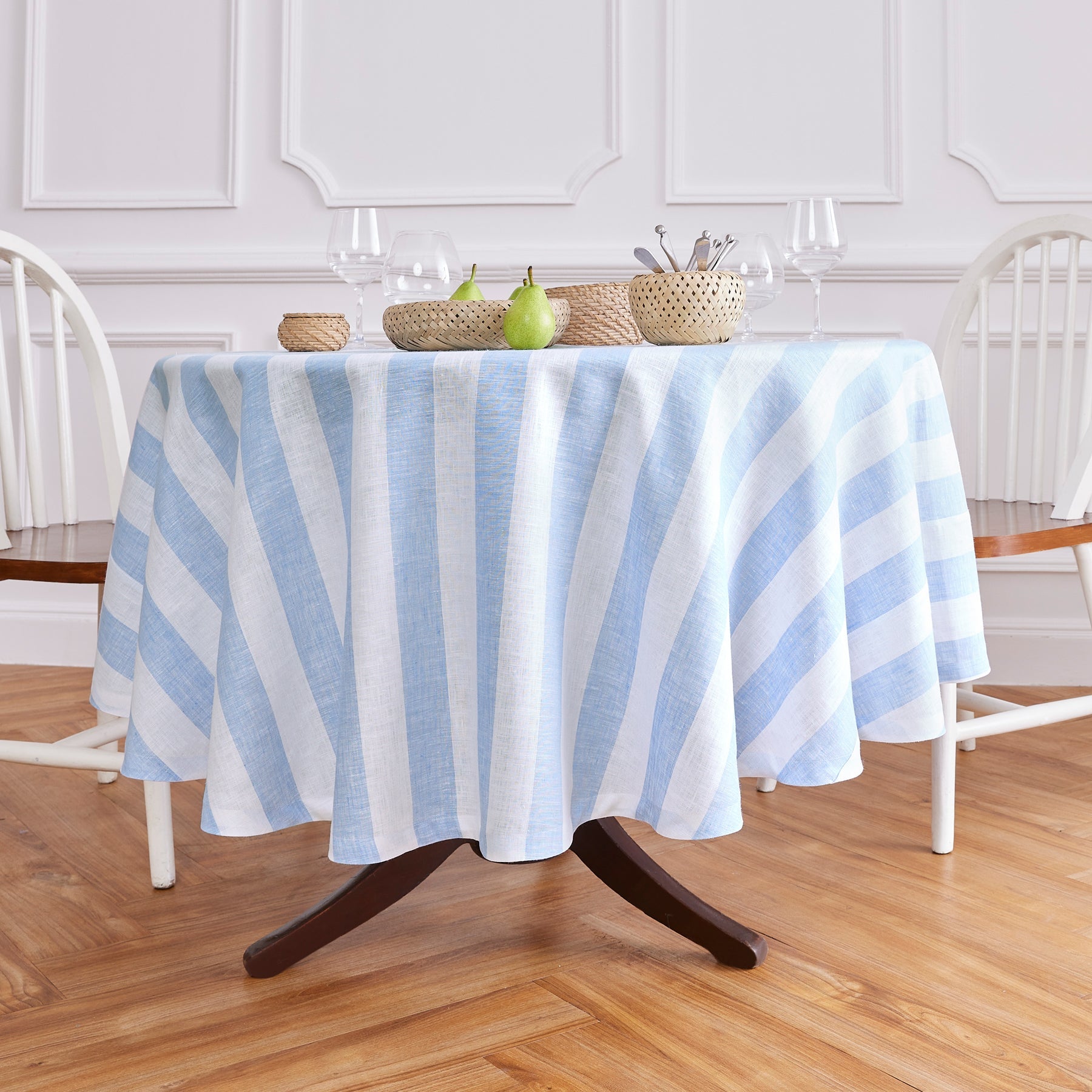 Cabana Stripe Round Tablecloth