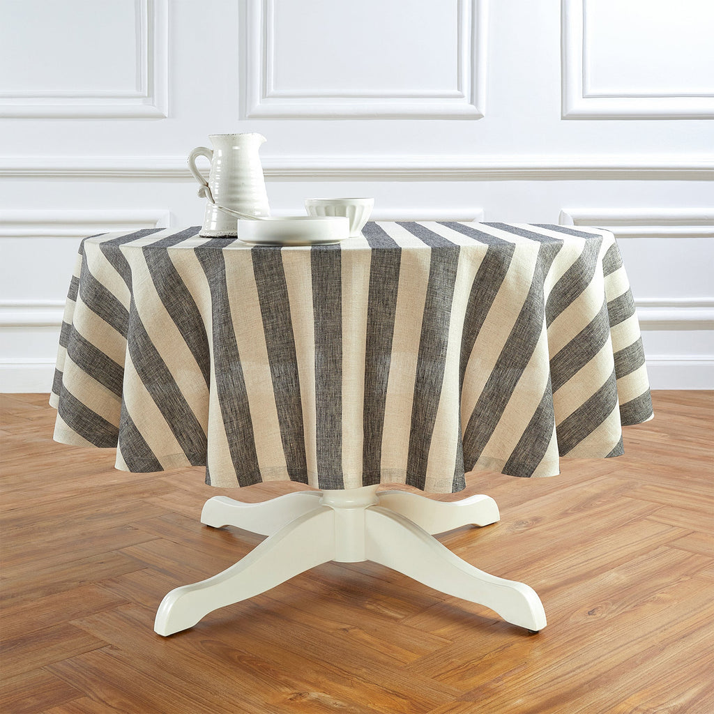 Cabana Stripe Round Tablecloth