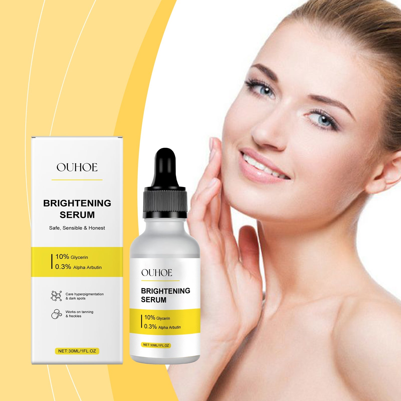 Brightening Essence, Gentle Moisturizing And Brightening Facial Skin Nourishing And Hydrating Essence