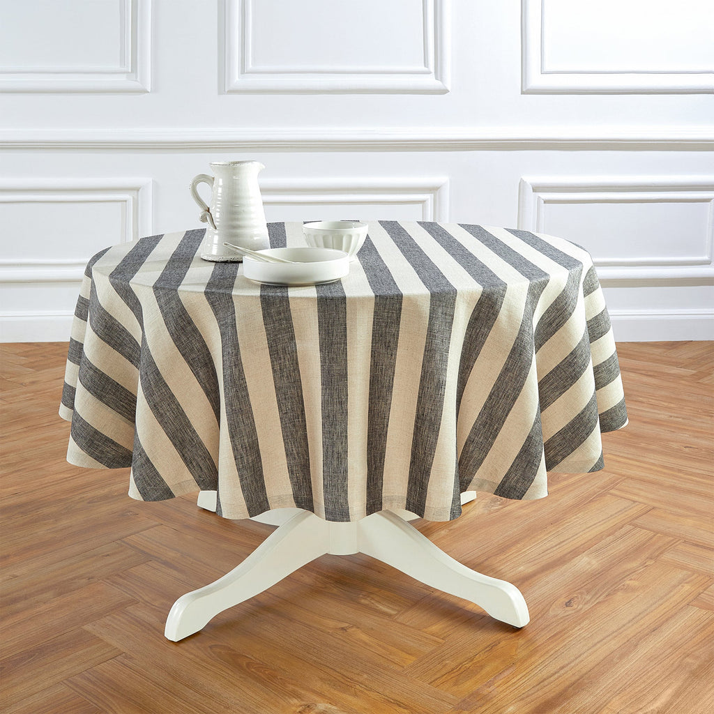 Cabana Stripe Round Tablecloth