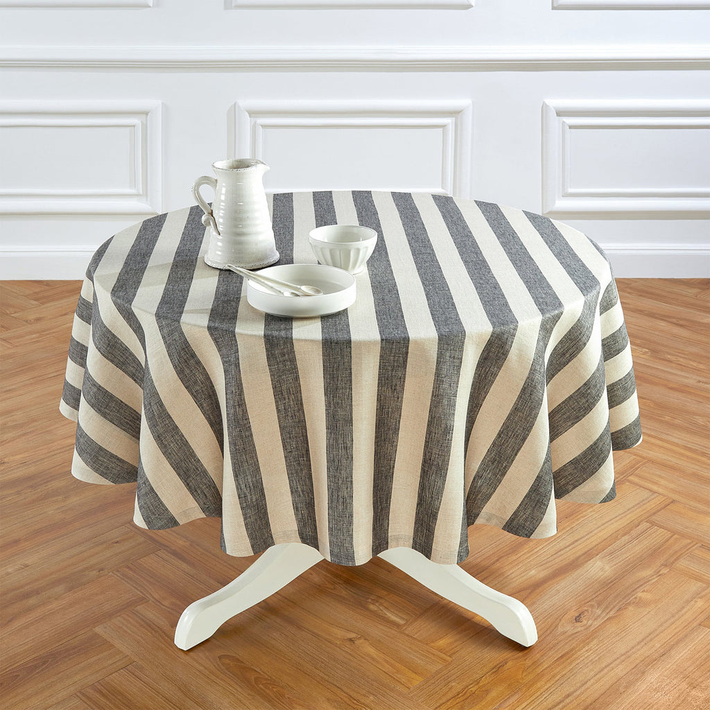 Cabana Stripe Round Tablecloth