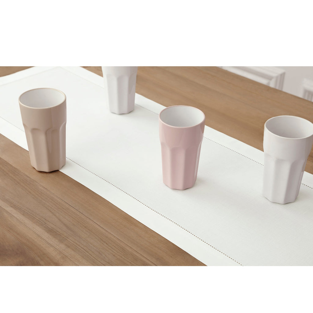 Cotton Linen Hemstitch Table Runner