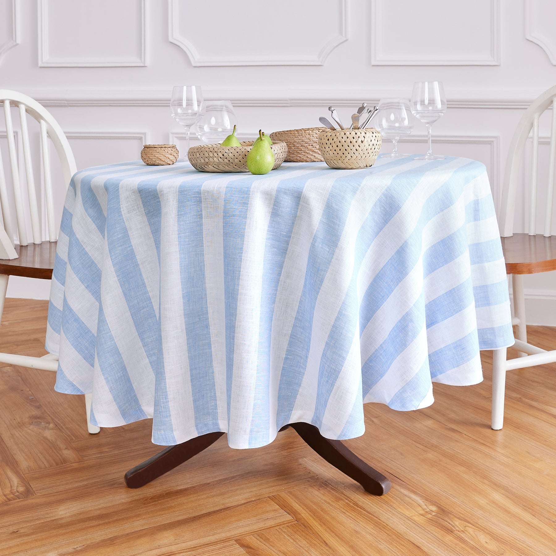 Cabana Stripe Round Tablecloth