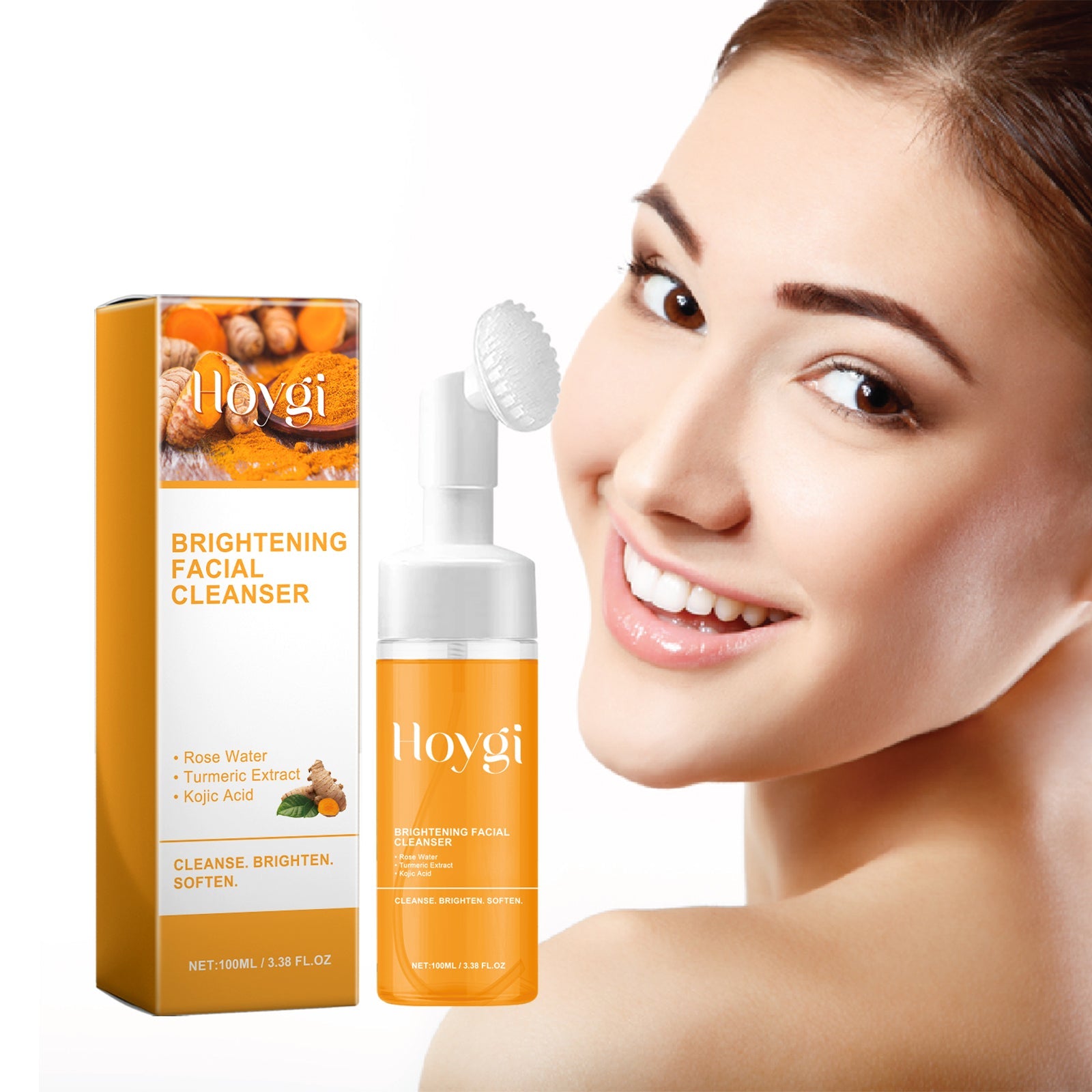Brightening Facial Cleanser, Deep Clean Facial Skin Fade Acne Mark Acne Mark Moisturizing Whitening Beauty
