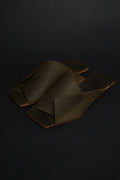 Amos Handcrafted Olive Leather Slides