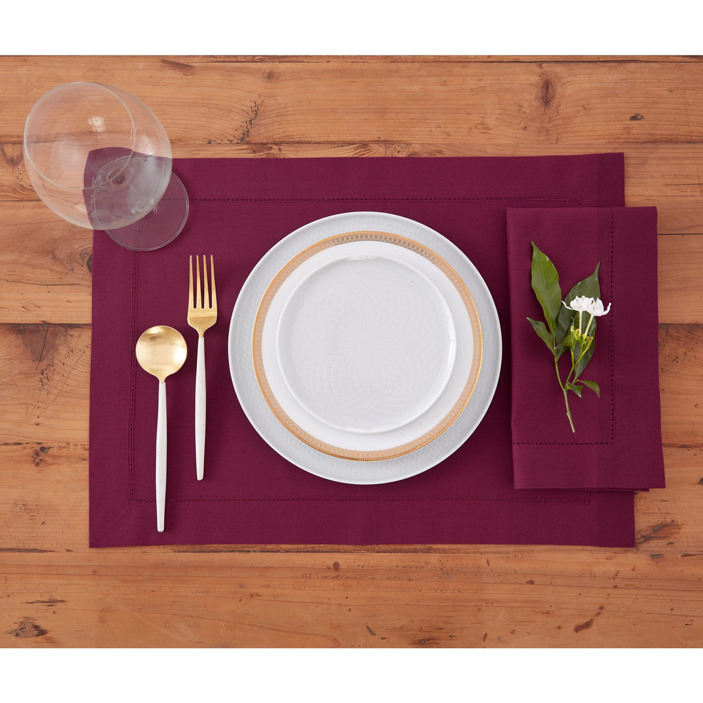 Cotton Linen Hemstitch Placemats