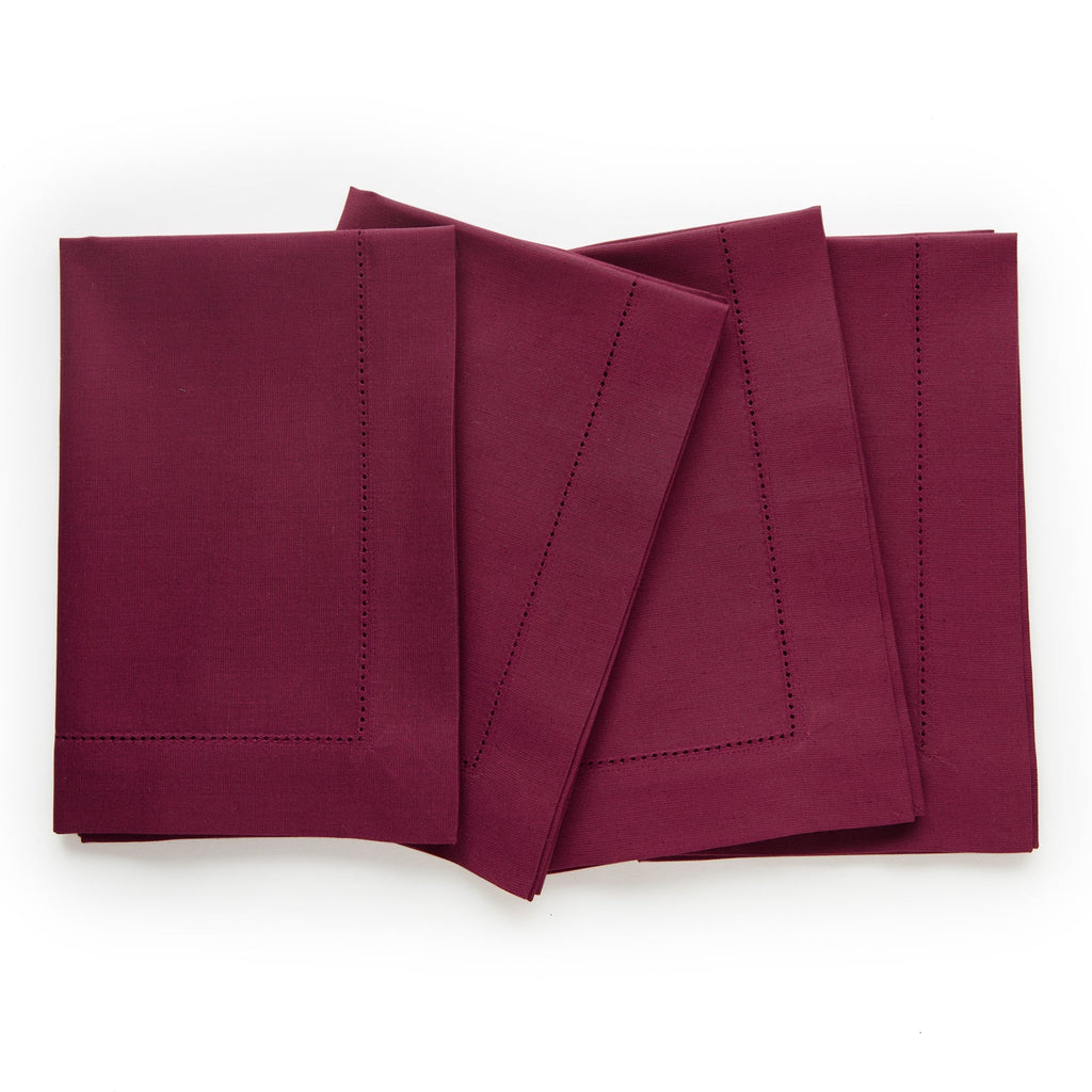 Cotton Linen Hemstitch Napkins