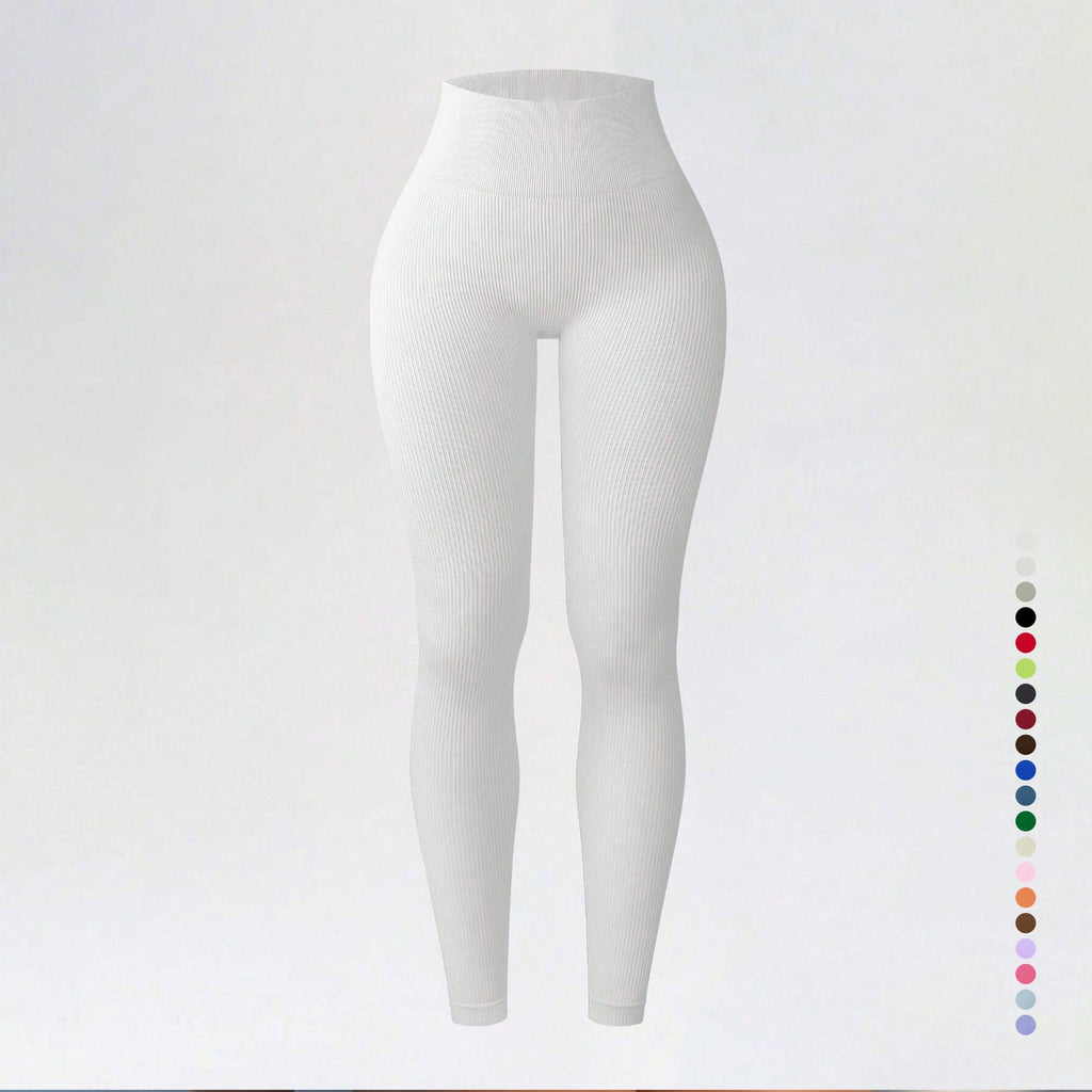 Threaded autumn and winter yoga pants seamless fitness pants high waisted sports yoga clothes leggings