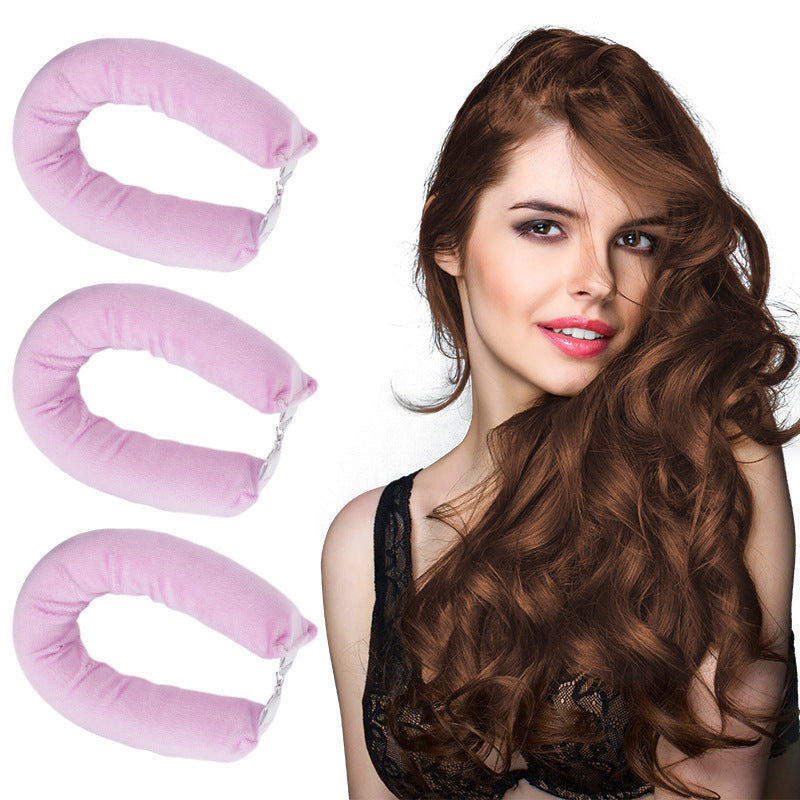 Sleeping lazy heatless hair curler simple big wave bold curling iron
