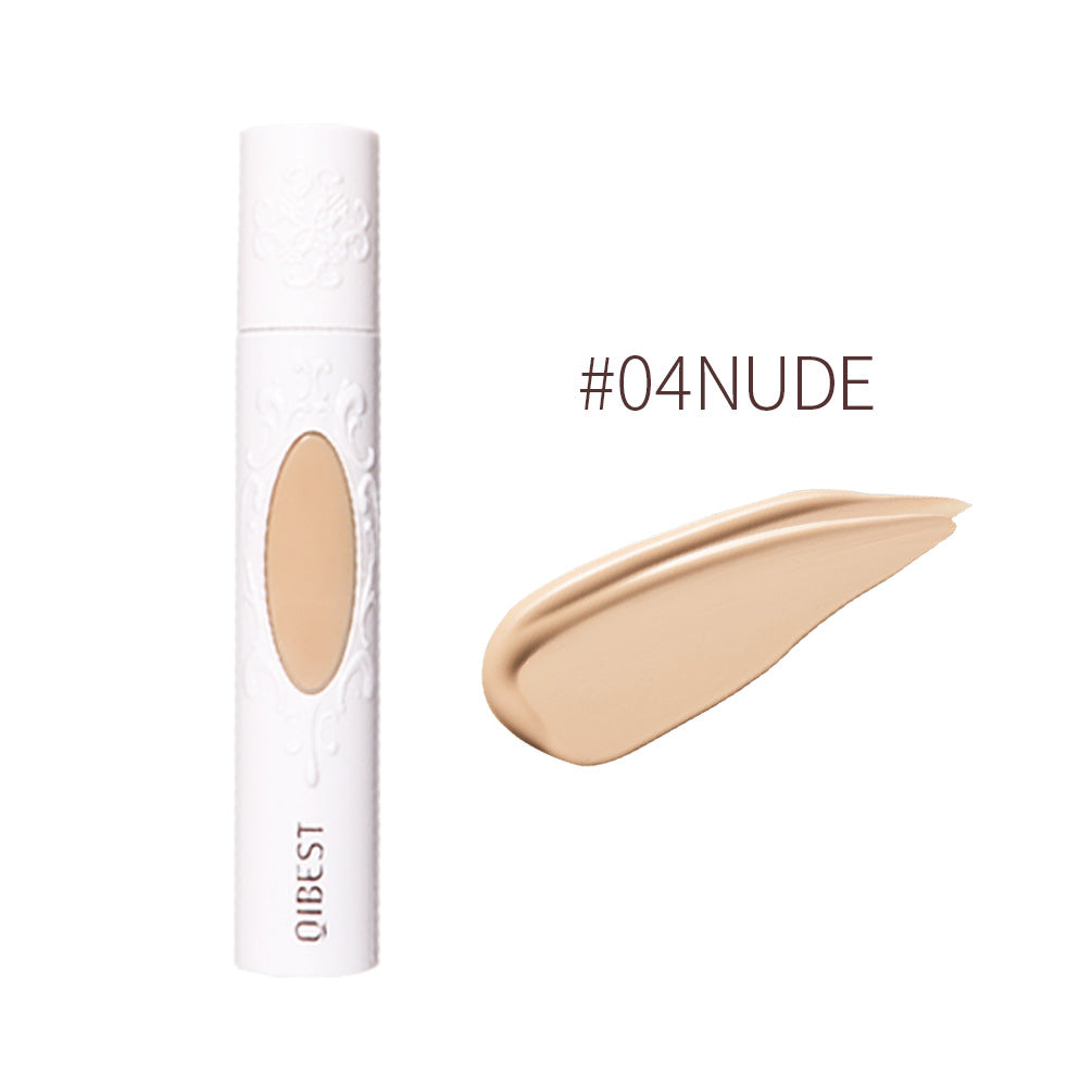 QIBEST Liquid Foundation Long-lasting Concealer Moisturizing Brightening Matte Natural Liquid Foundation Nude Makeup Conditioner