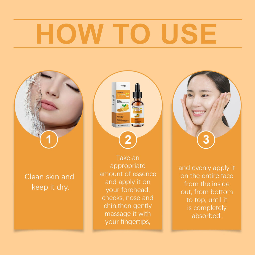 Vitamin C Facial Essence, Moisturizing, Hydrating, Brightening, Moisturizing, Anti-Wrinkle And Firming Facial Care Essential Oil