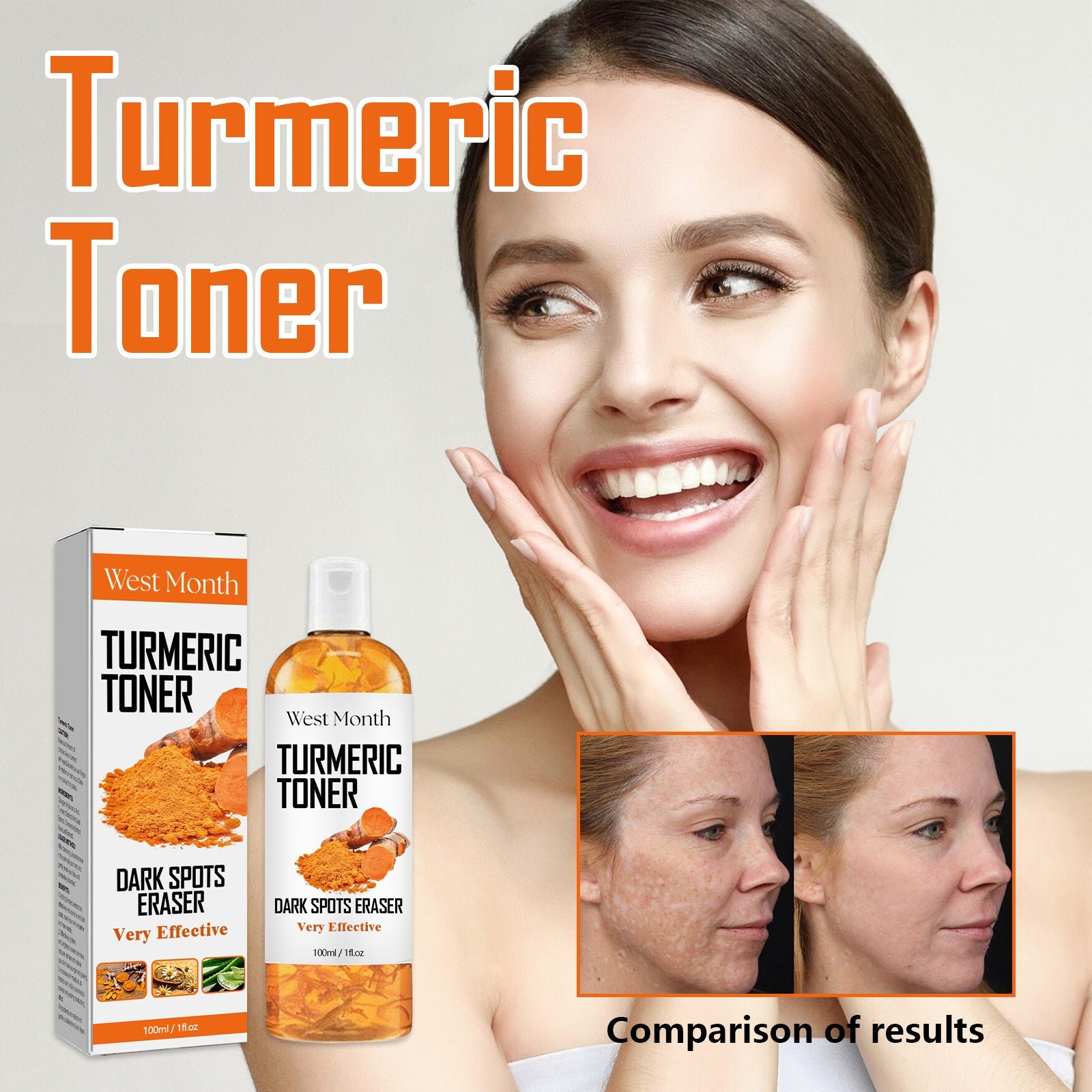 Turmeric Toner, Deep Hydrating Firming And Moisturizing Facial Skin Toner