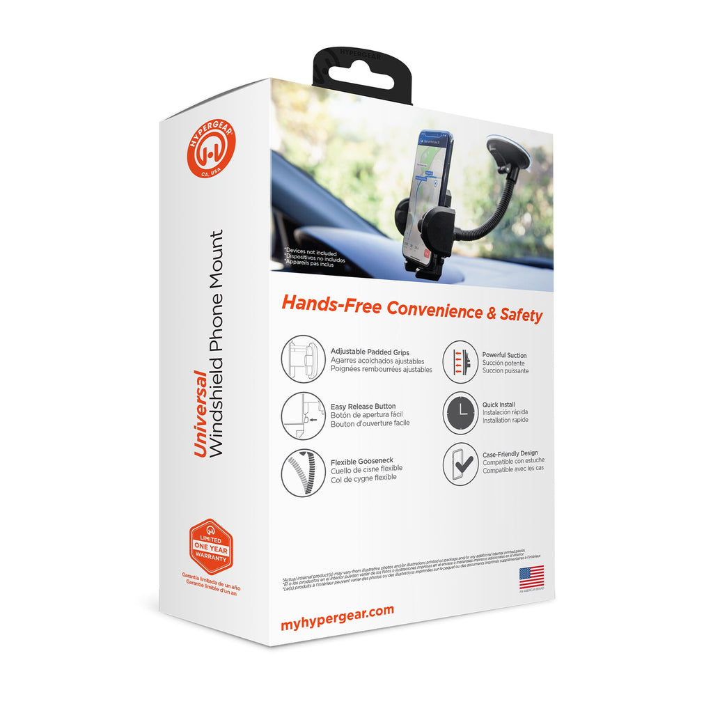HyperGear Universal Windshield Phone Mount Black (14369-HYP)